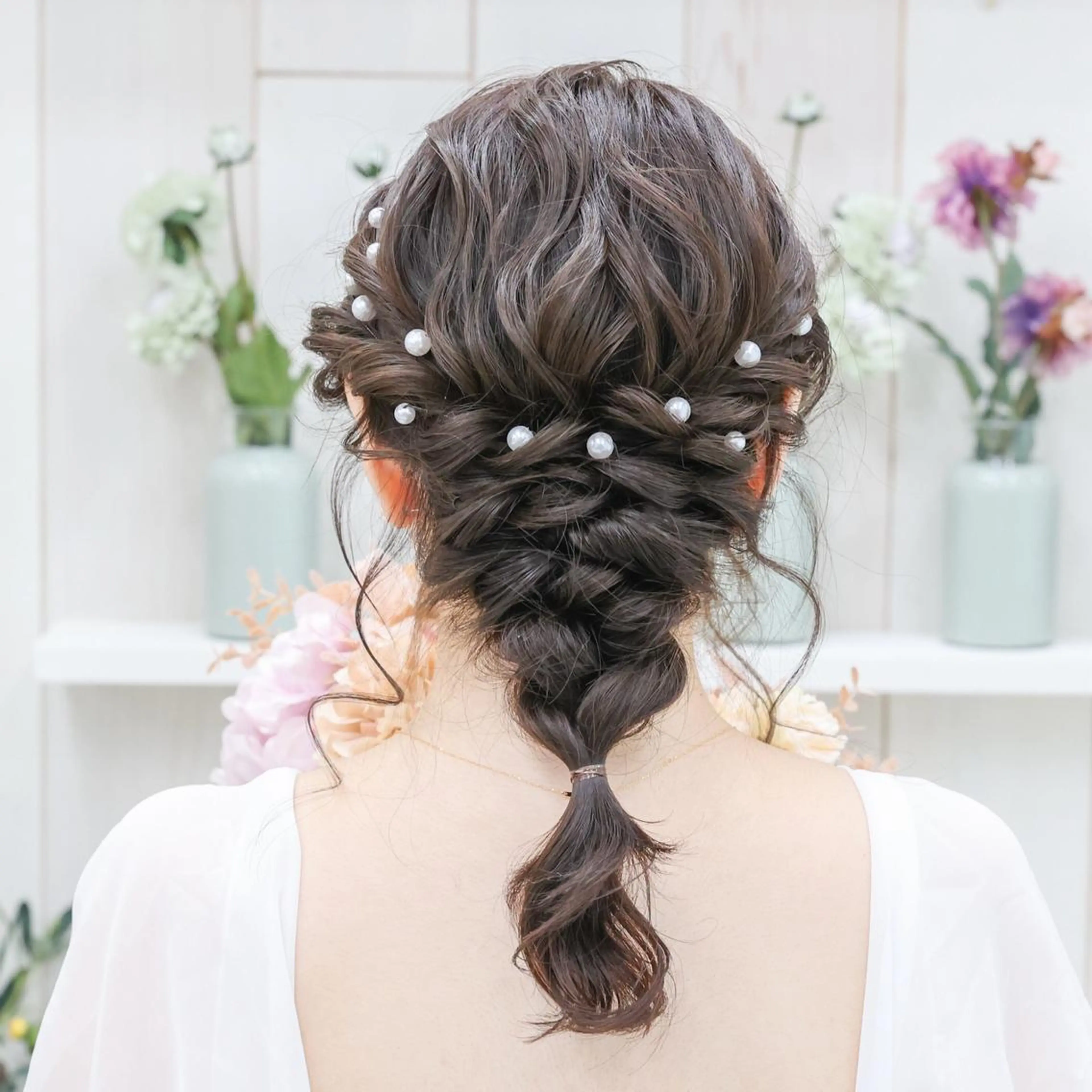 セミロング ヘアアレンジ Studio taloのヘアスタイル