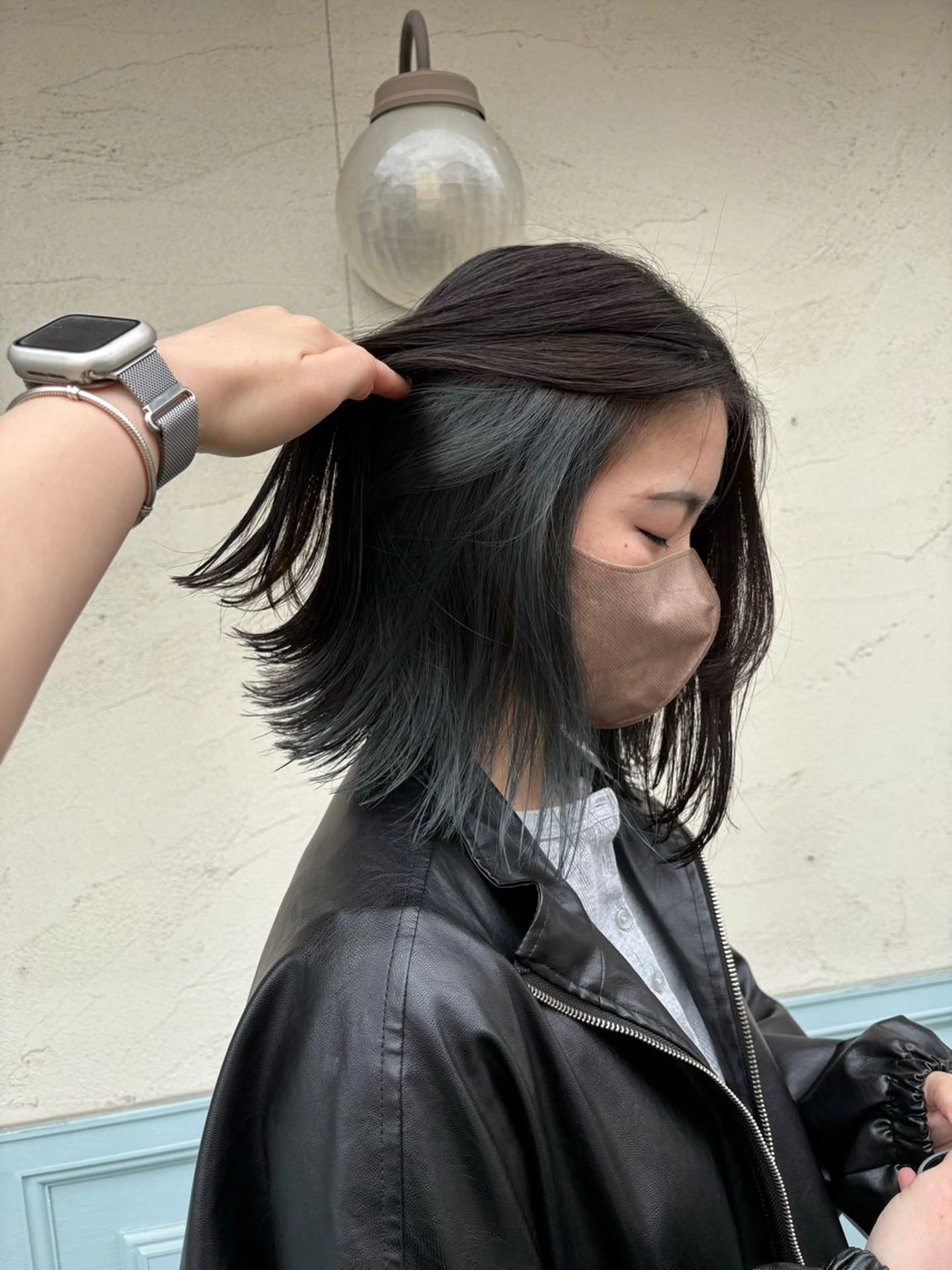 ミディアム カラー ヘアカラー 元山 ショート艶カラー🍀のヘアスタイル