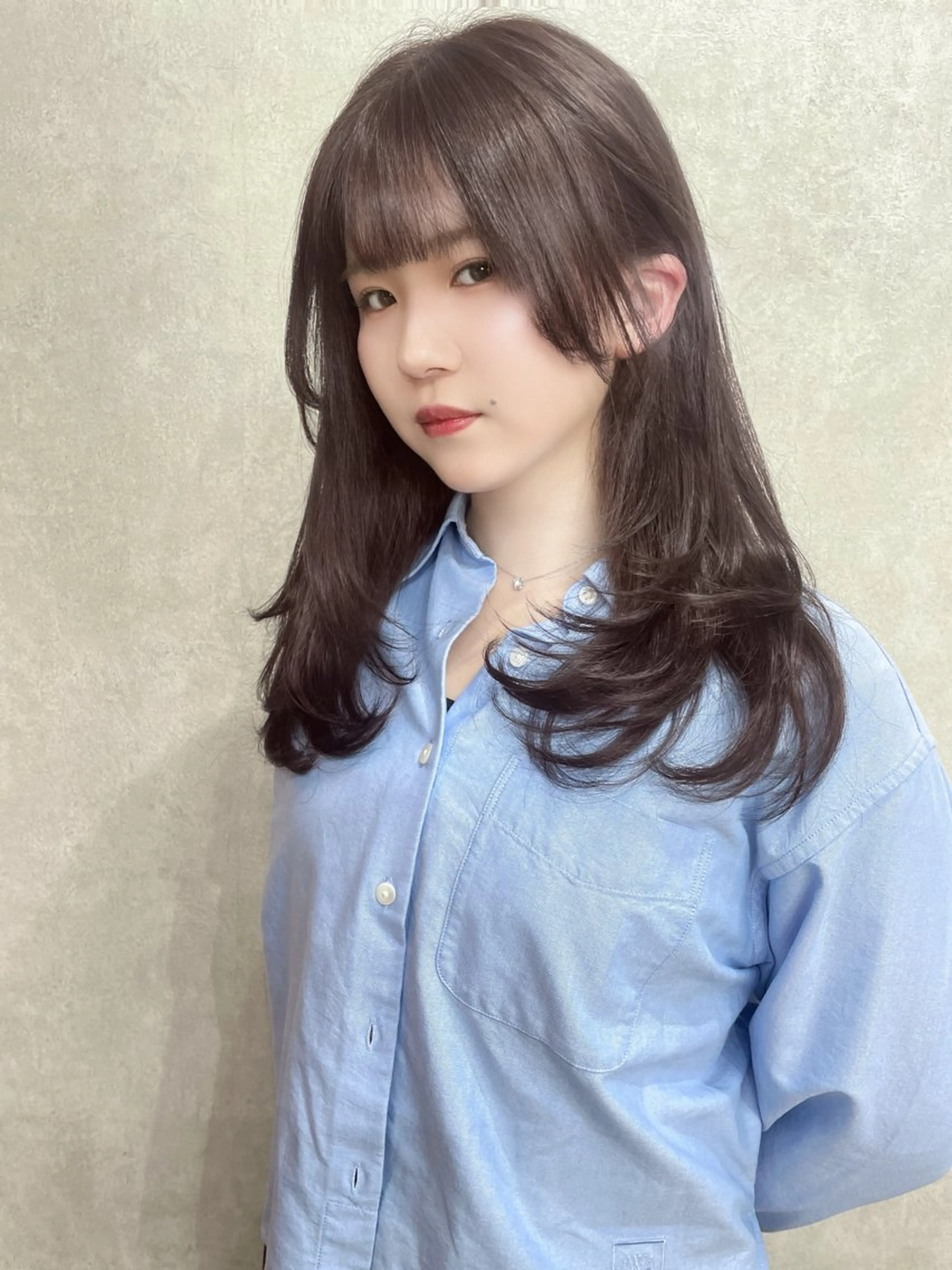 ロング カラー レイヤーカット AIRI layer cut hairのヘアスタイル