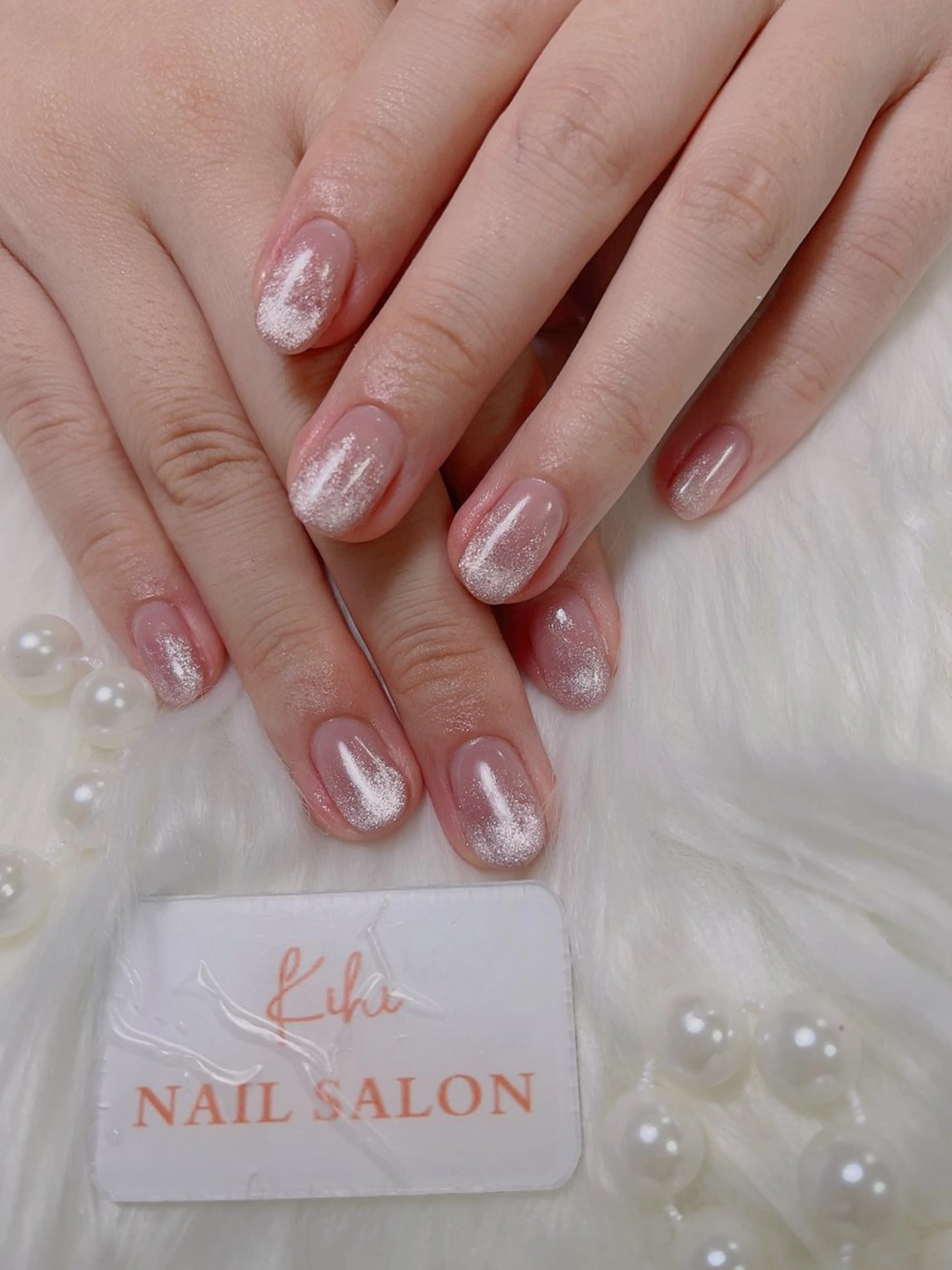 ネイル アートネイル フレンチネイル ジェルネイル グラデーション 韓国ネイル ハンドネイル 小林 あゆみのネイルデザイン