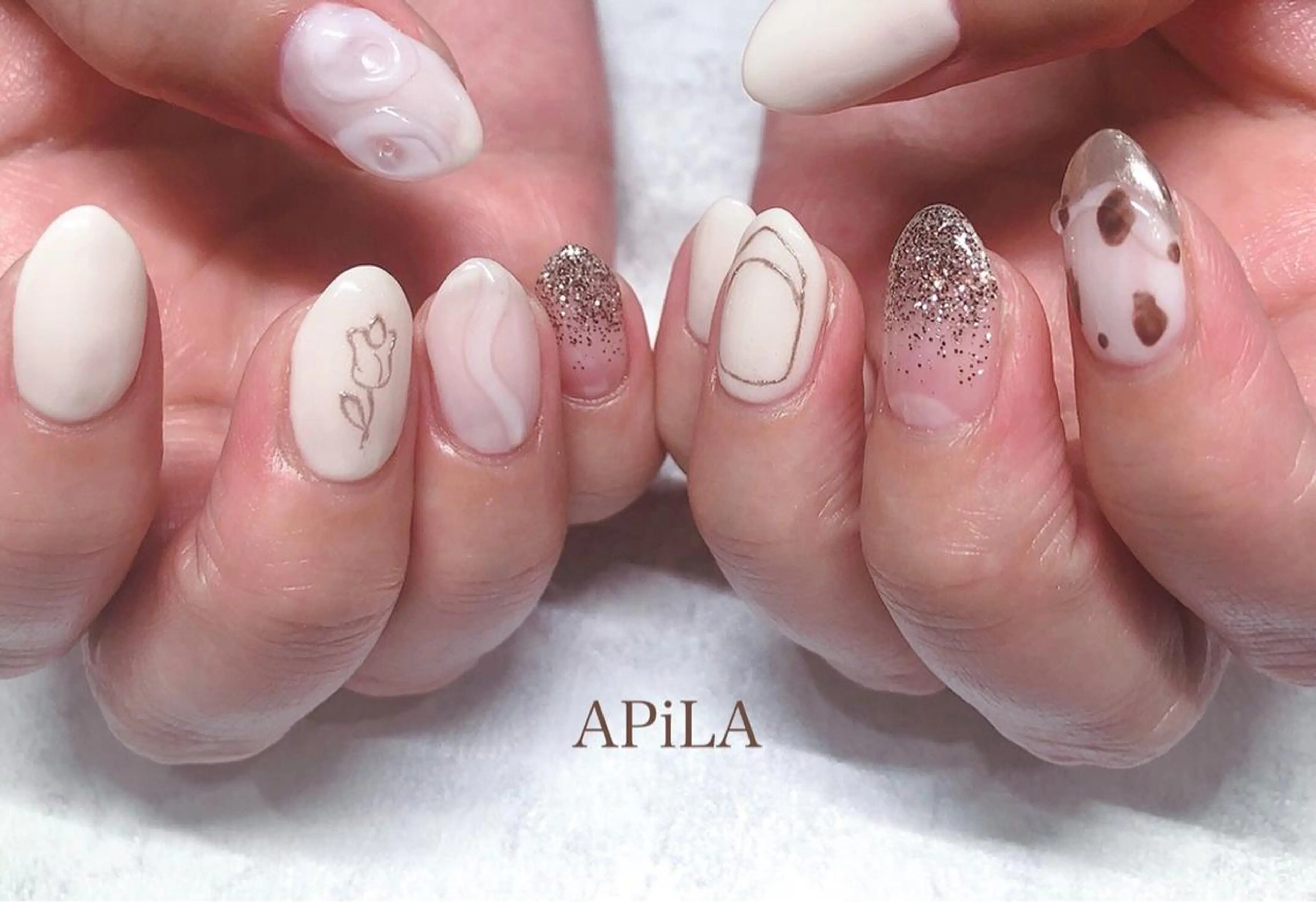 ネイル APiLA 甲斐田のネイルデザイン