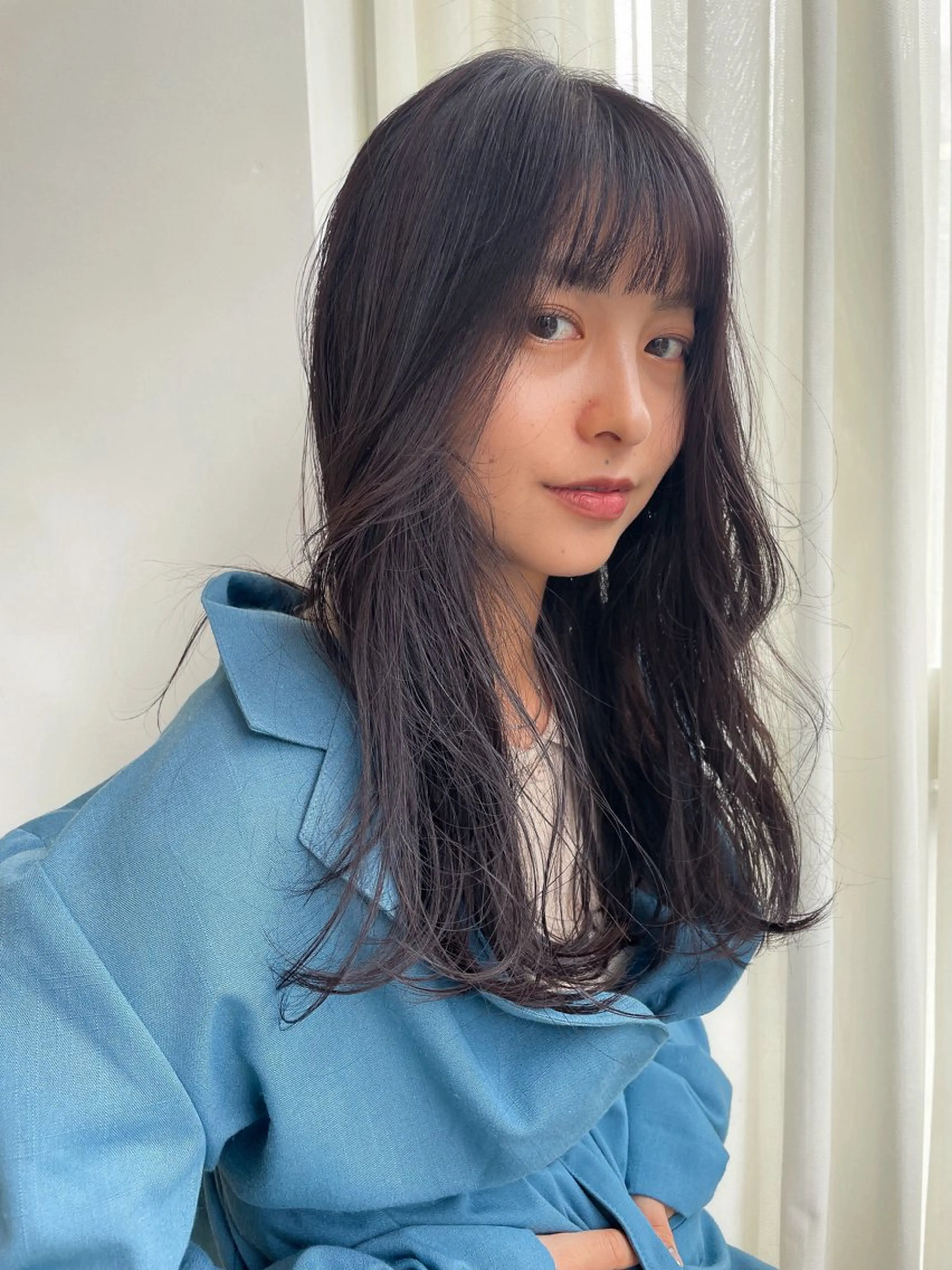 ロング カット ヘアカラー nessヤマサキ リュウタのヘアスタイル