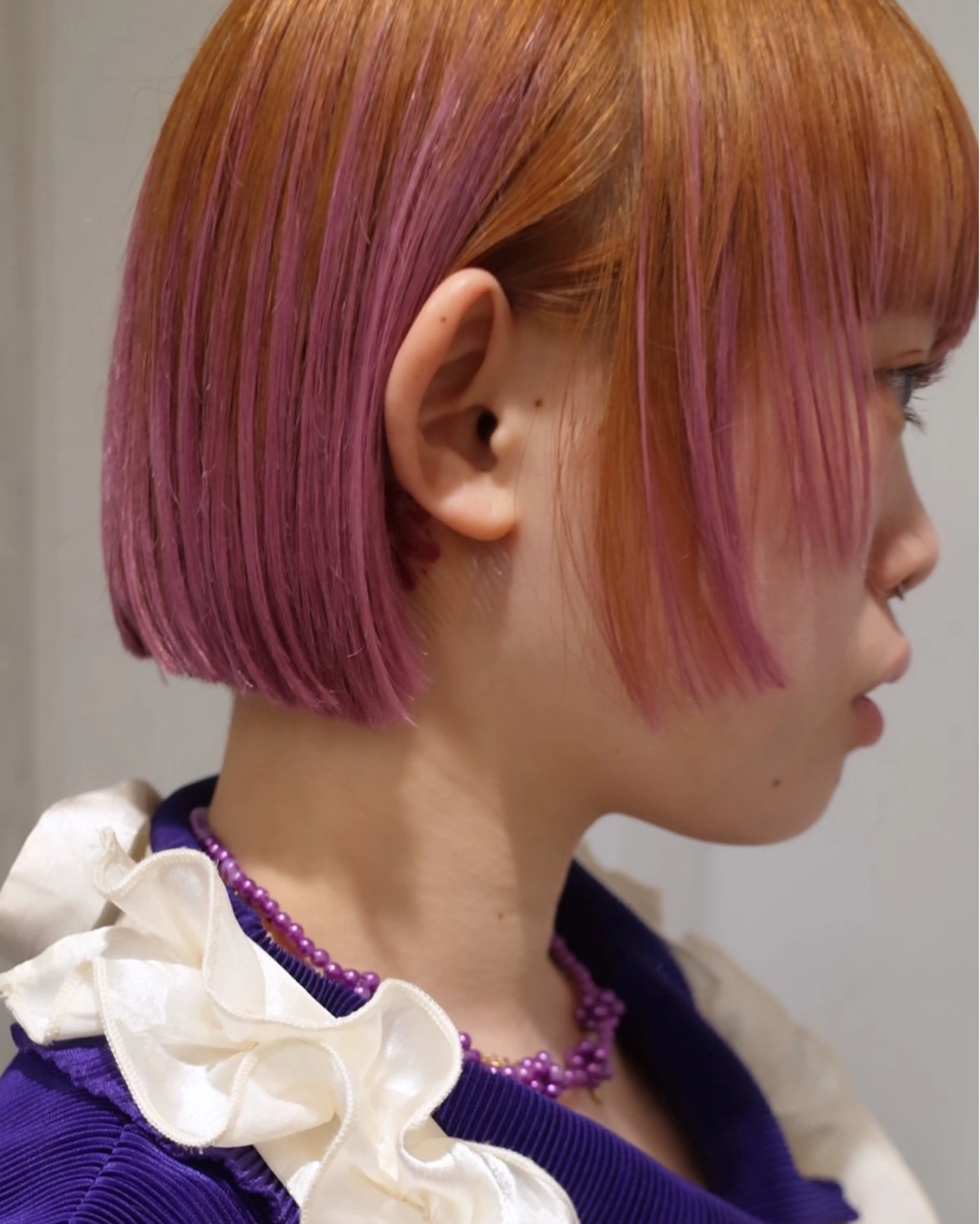 ショート カラー ブリーチ ブリーチなしカラー 池田 麻紘のヘアスタイル