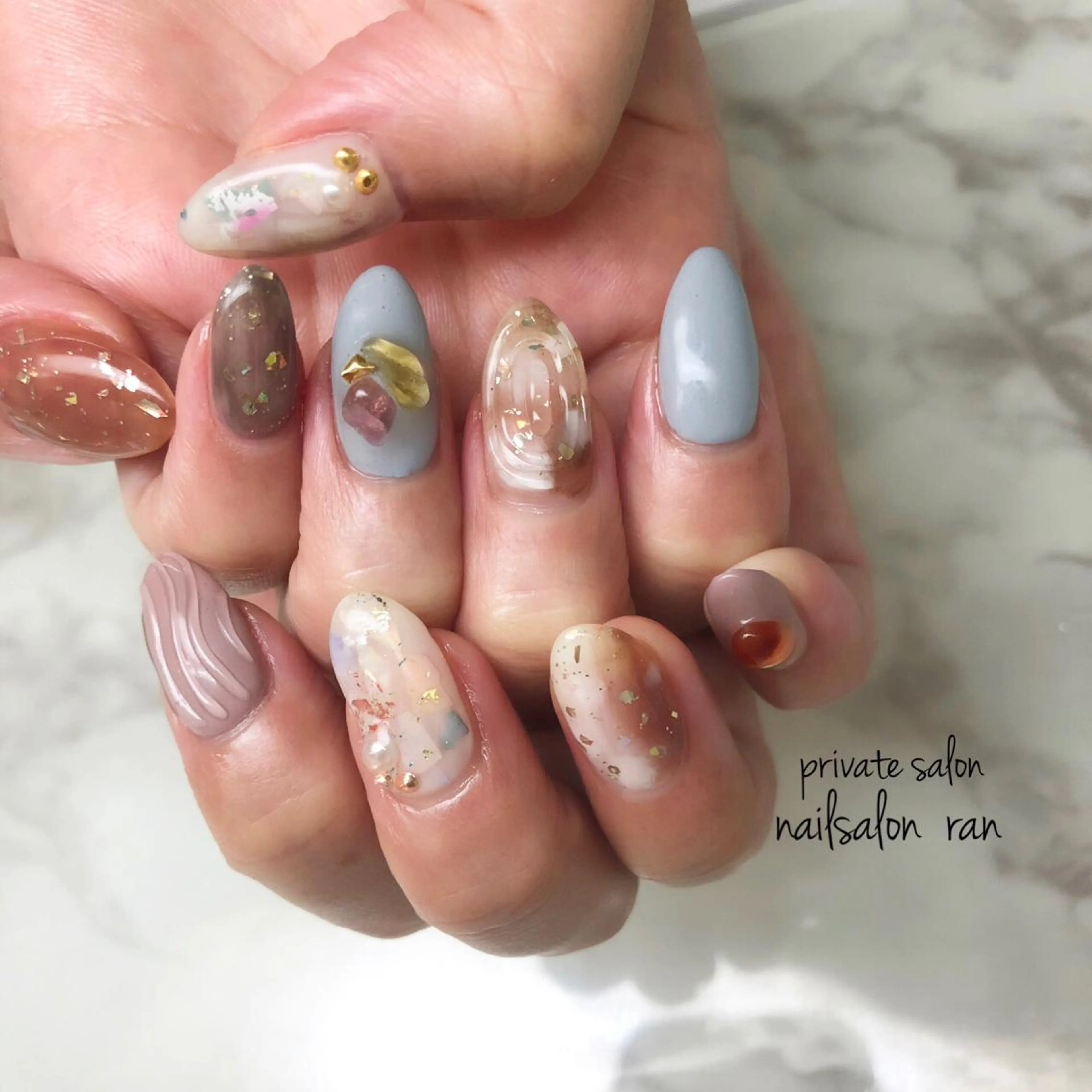 ネイル 持ち込み nailsalon ranのネイルデザイン