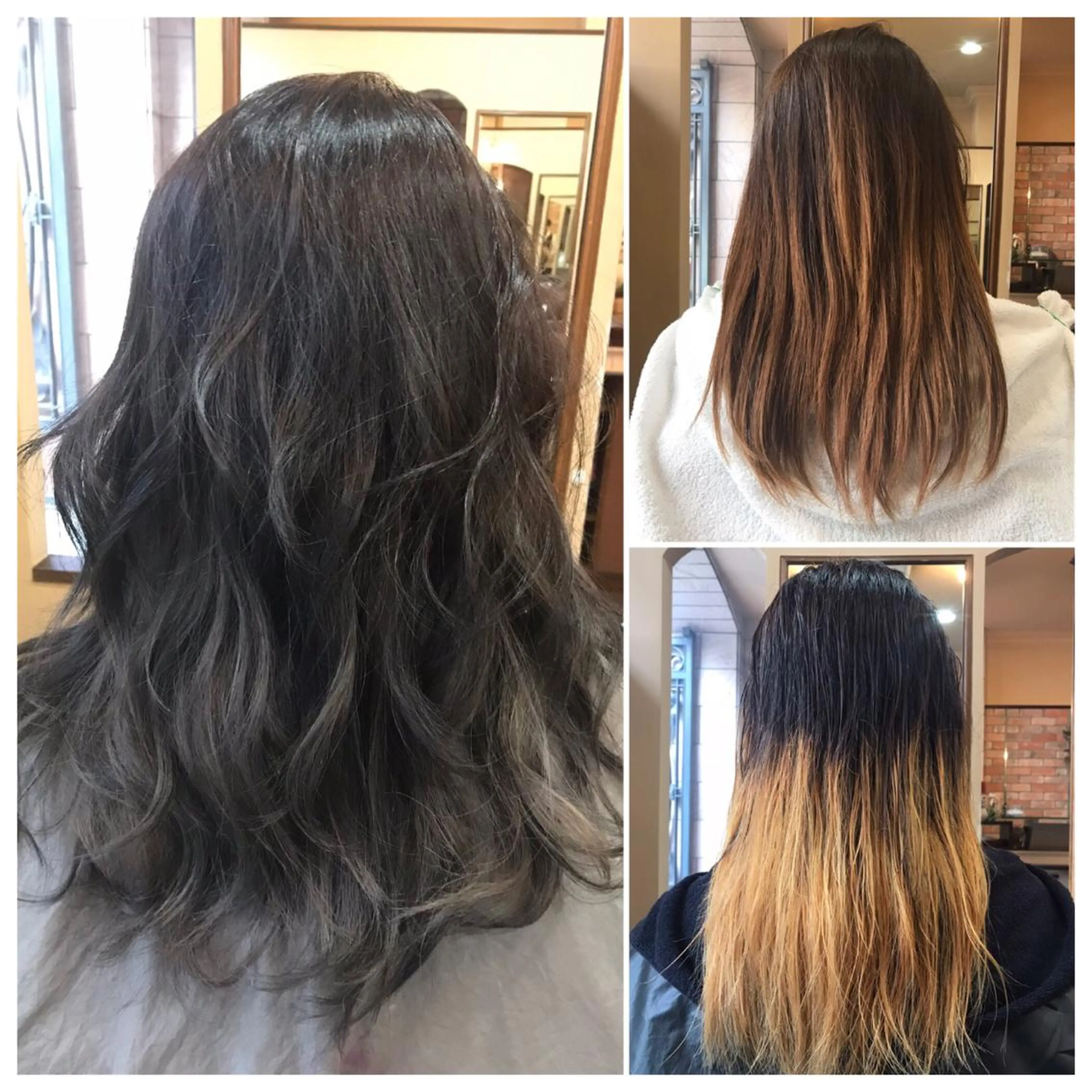 カラー グラデーションカラー グレージュ 外国人風カラー 仲矢 あゆ美のヘアスタイル