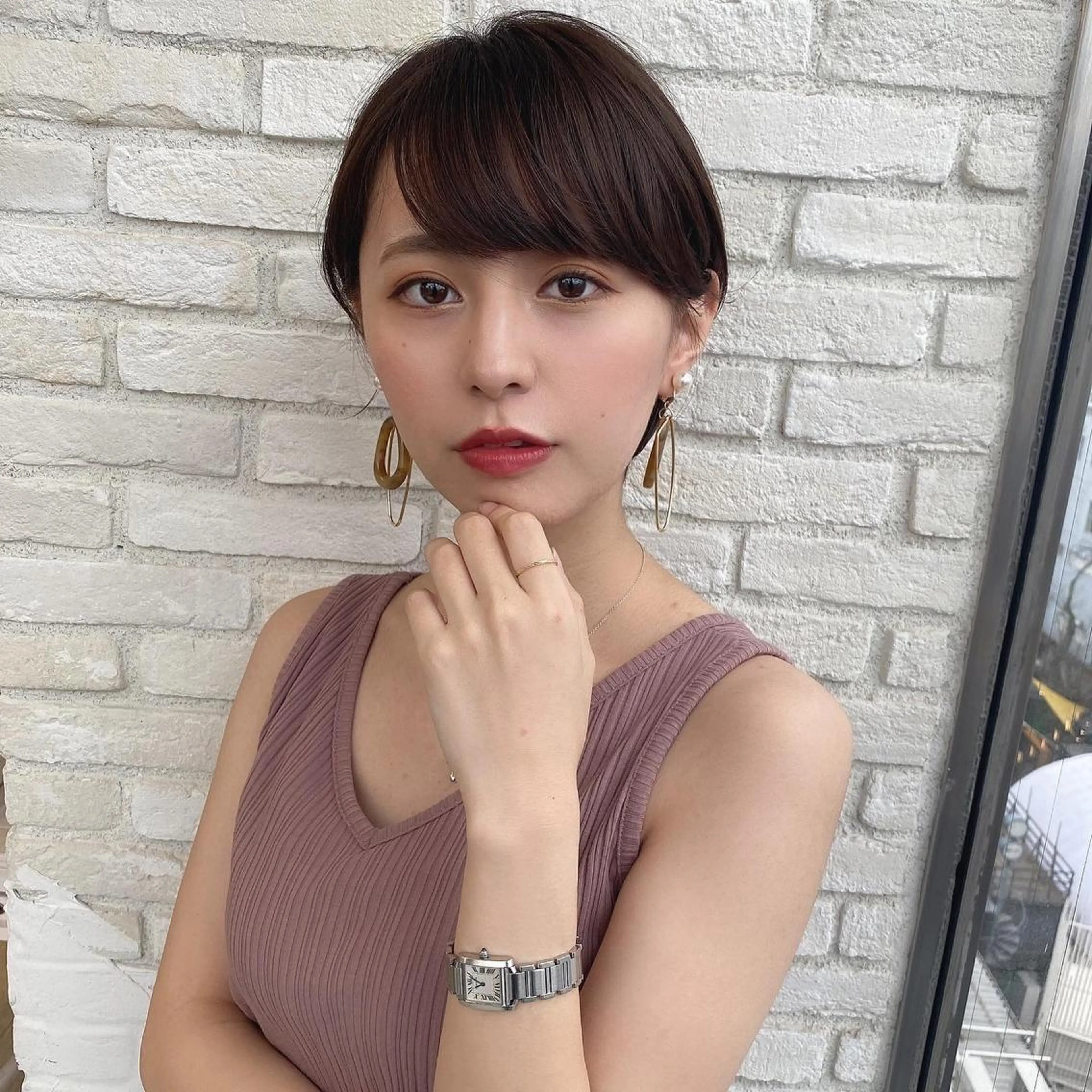 ショート カラー 艶透明感カラー/ 髪質改善/三ツ木一生のヘアスタイル