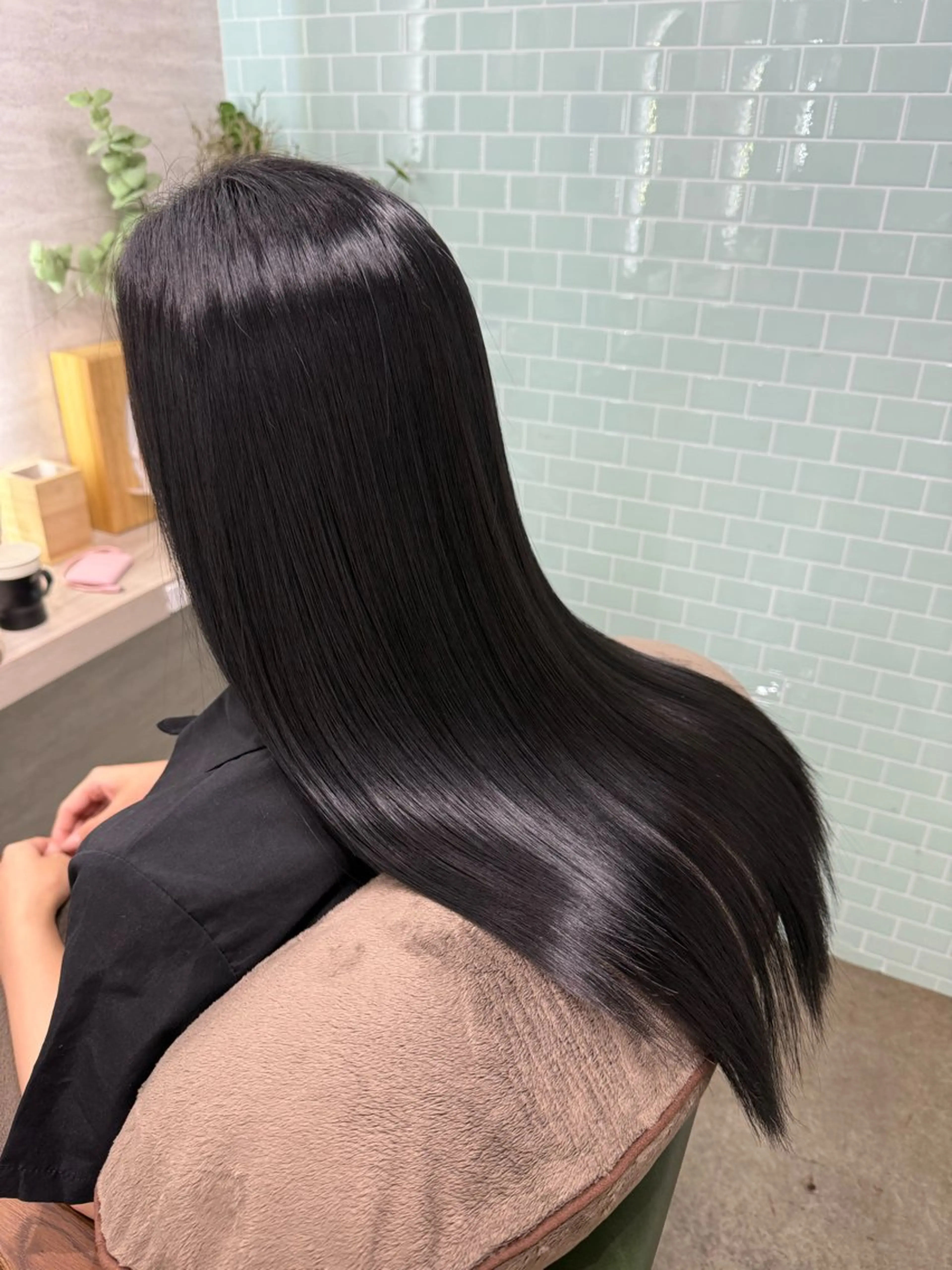 ミディアム カラー ミディアムパーマ ハイライトカラー ボブ ハイライト 髪質改善 カット 縮毛矯正 トリートメント ヘッドスパ 🕊髪質改善縮毛矯正 /艶髪/関内🕊あべのヘアスタイル