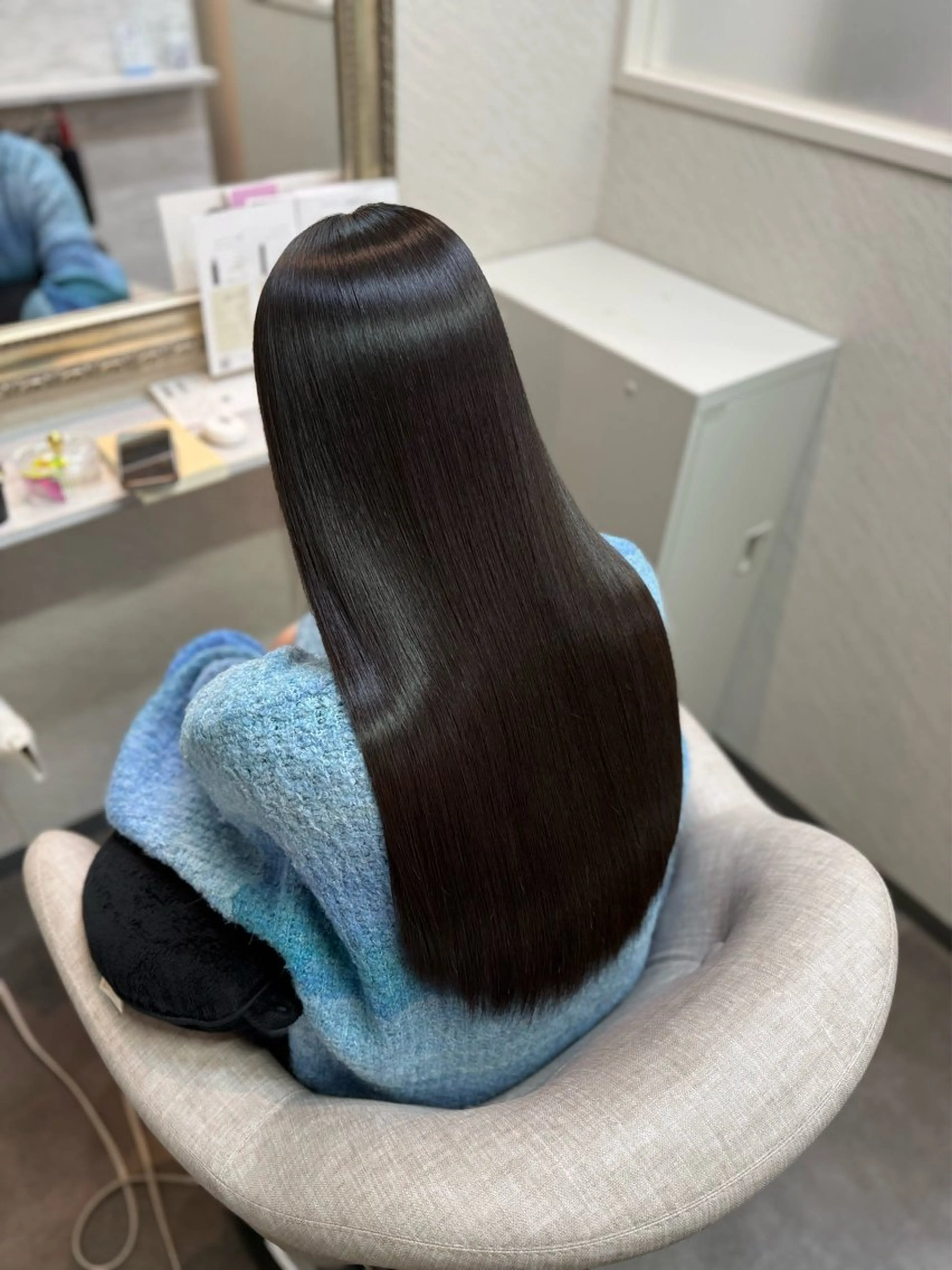 ロング 縮毛矯正 ヘッドスパ 髪質改善/縮毛矯正 アンナ🍊のヘアスタイル