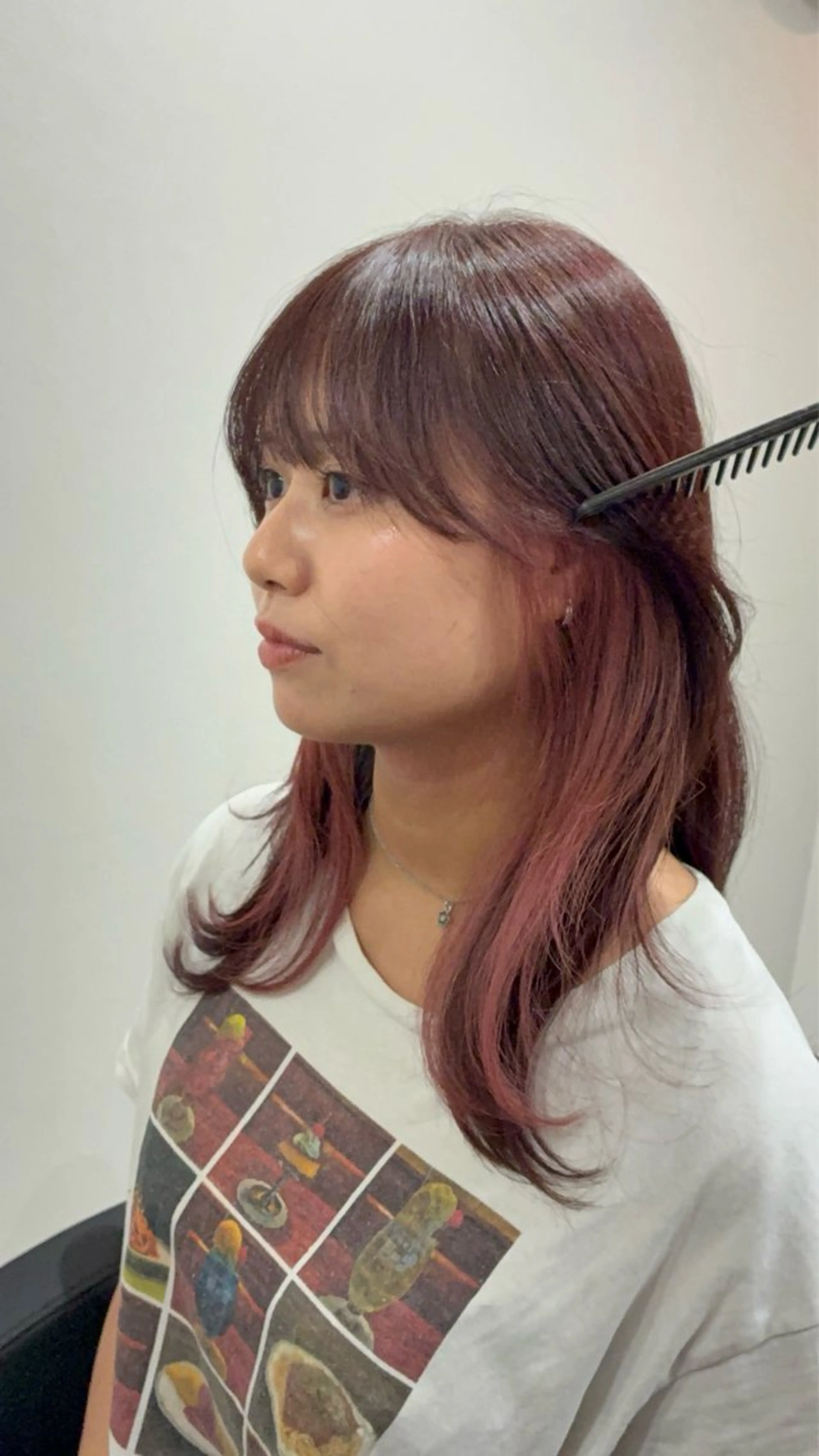 カット＋インナーブリーチ＋ワンカラー＋ミルボントリートメント〰️✨の写真
