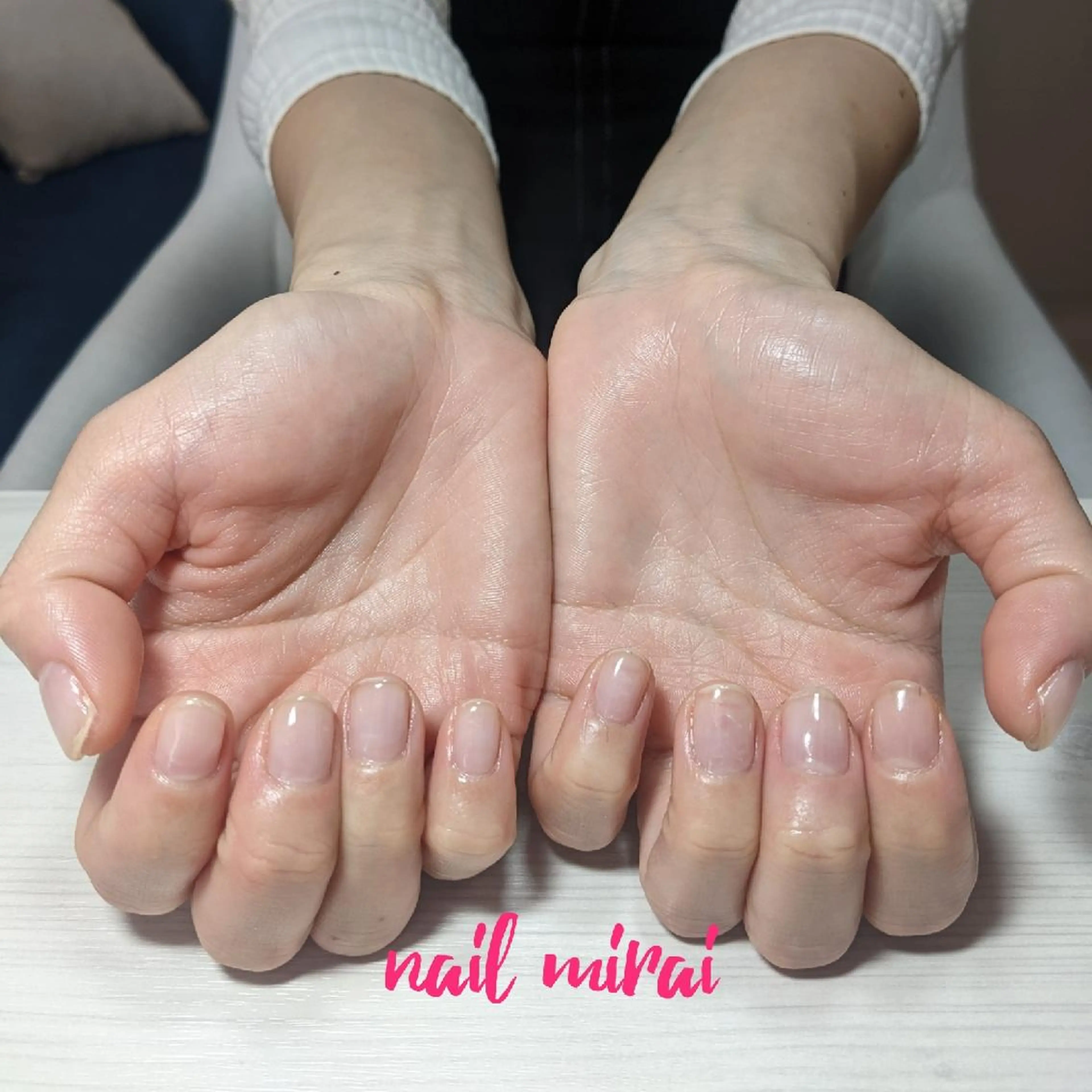 ネイル クリアネイル ジェルネイル ハンドネイル nail miraiのネイルデザイン