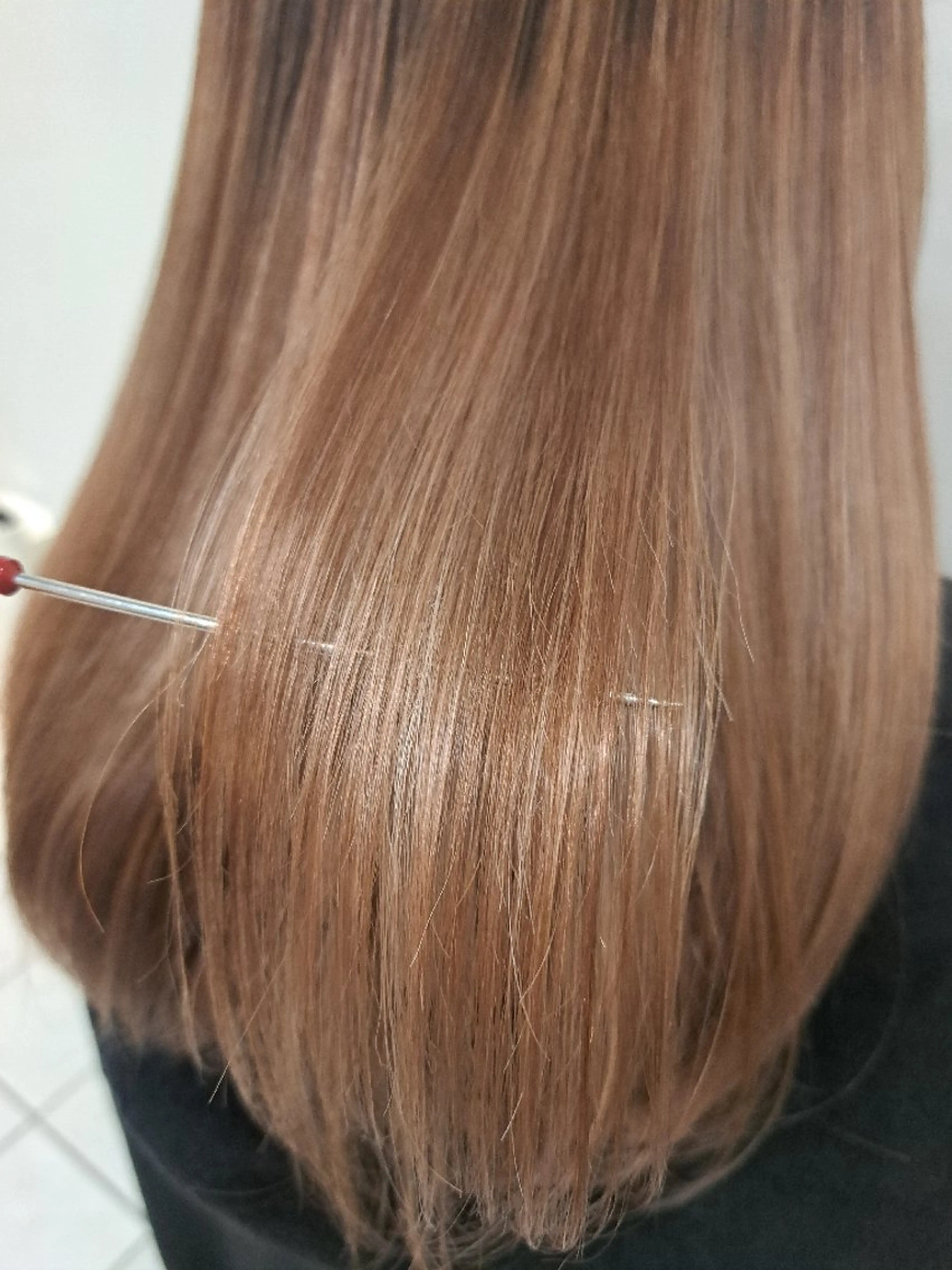 セミロング カラー メンズ ヘアメイク  ハイトーン キャロのヘアスタイル