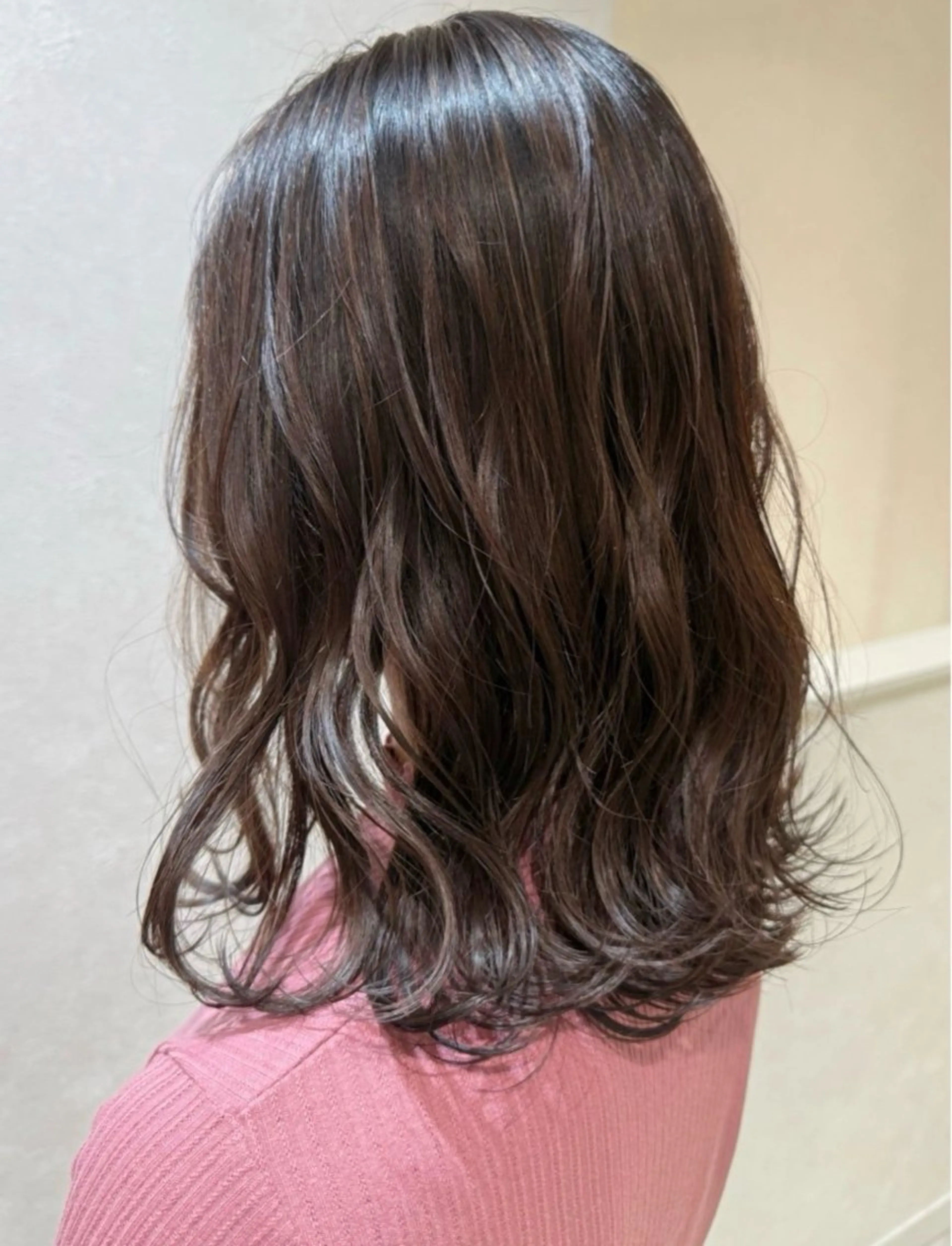 セミロング カラー グレージュ カット ヘアカラー トリートメント 髪質改善縮毛矯正 💎TOMOのヘアスタイル