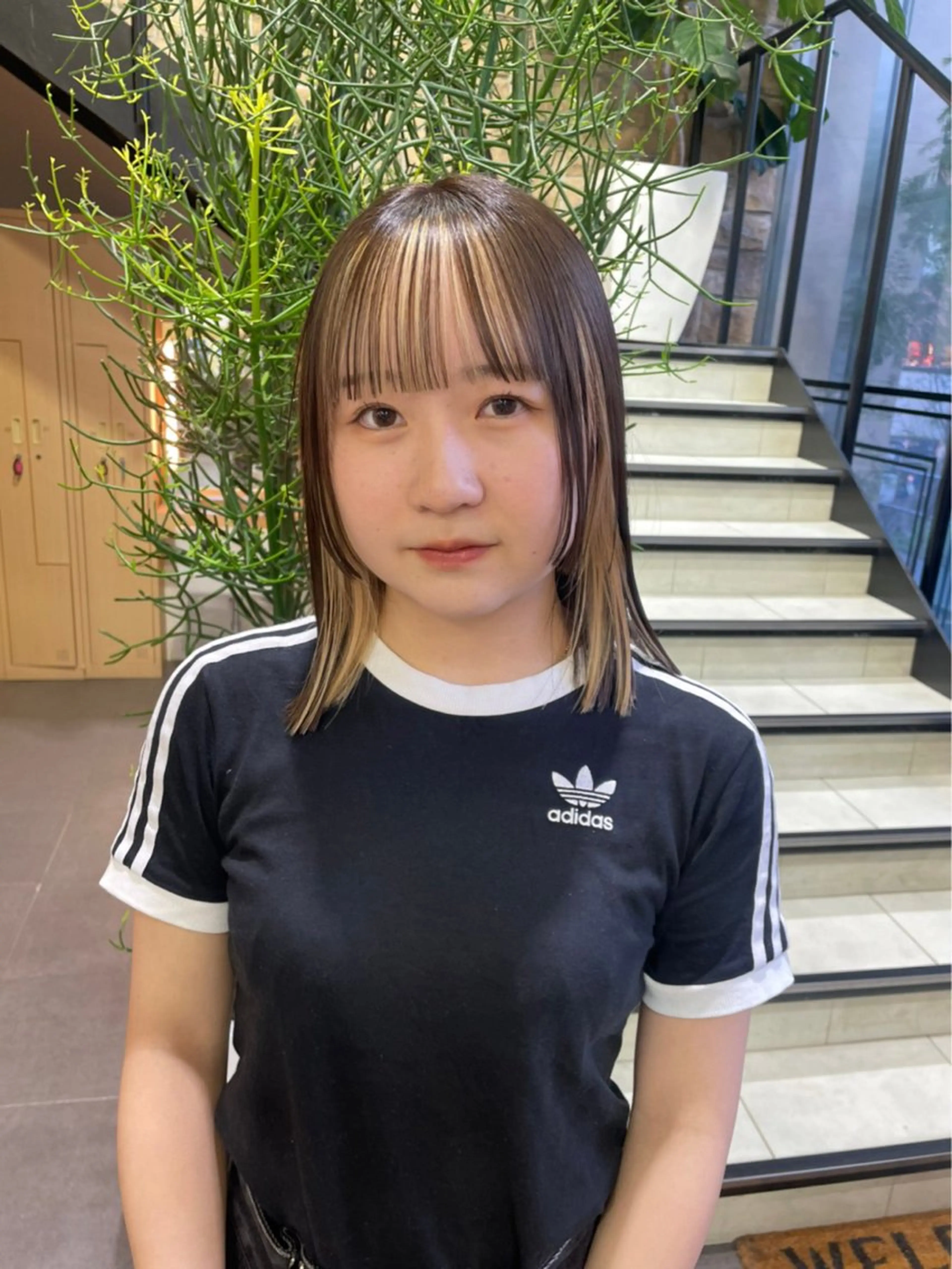 カラー ヘアカラー メンズパーマ/ メッシュ📍ﾕﾘのヘアスタイル