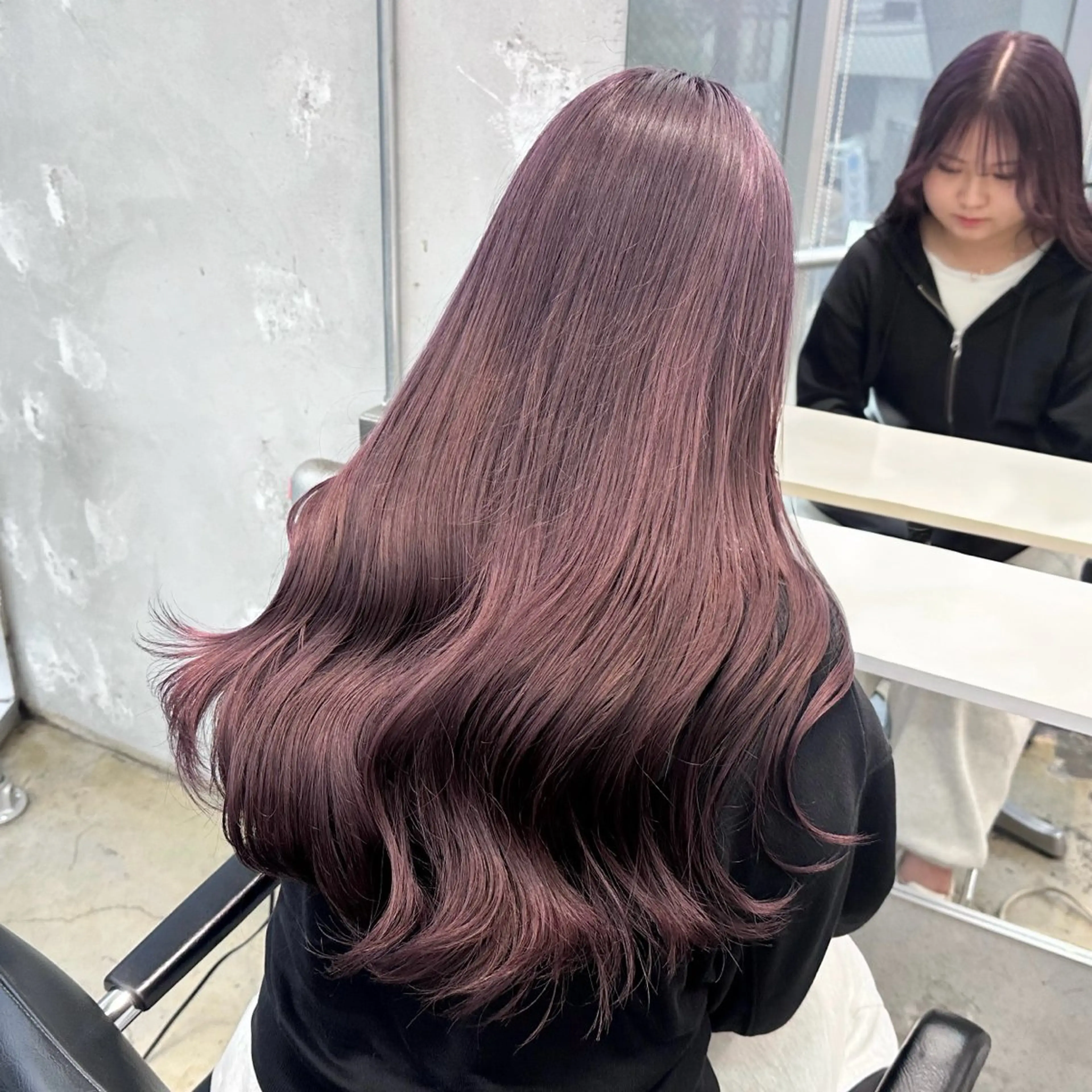 ロング カラー ヘアアレンジ ヘアカラー トリートメント ヘアセット 🥀モテ暖色× エクステ🥀あかりのヘアスタイル