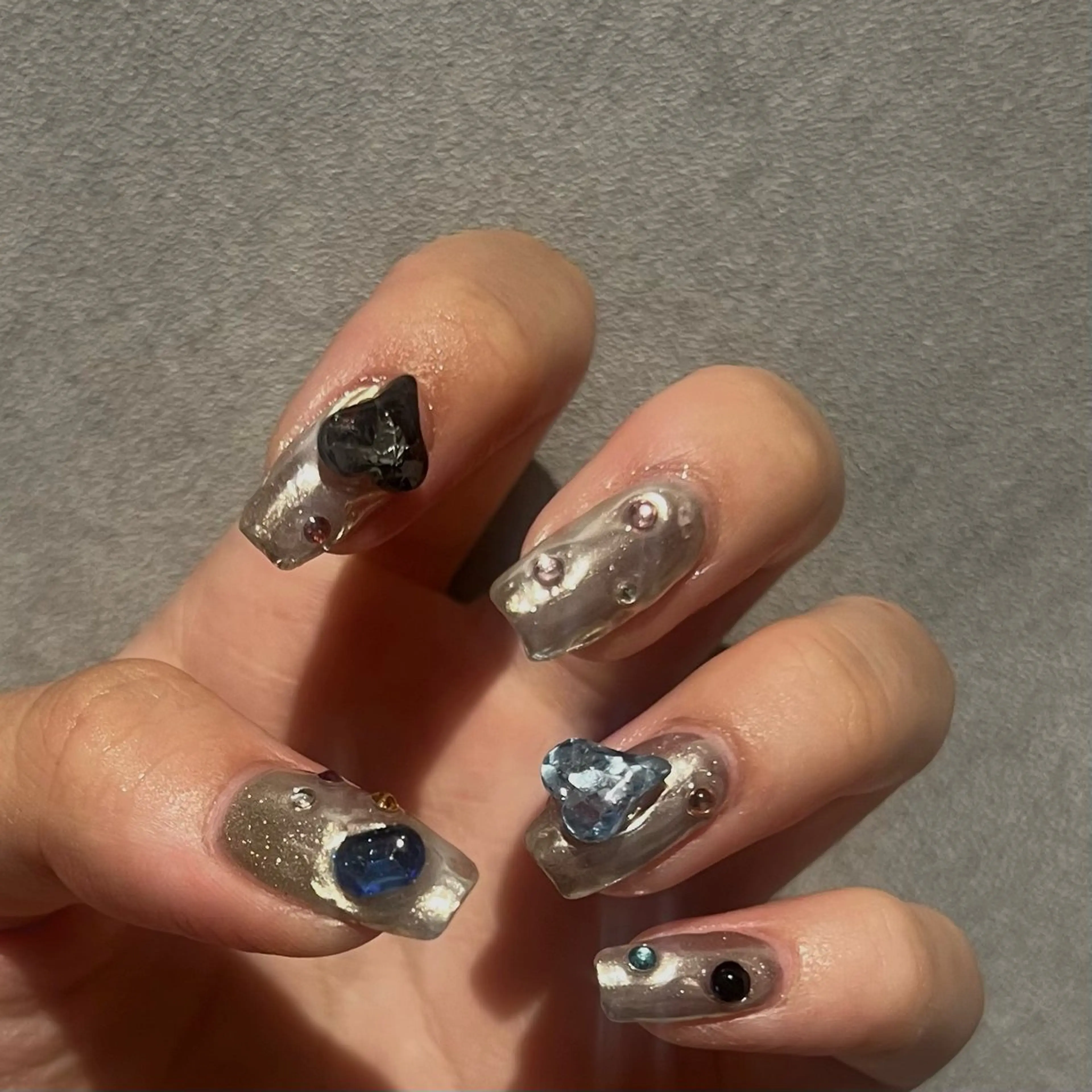 ネイル 持ち込み 星 みづきのネイルデザイン