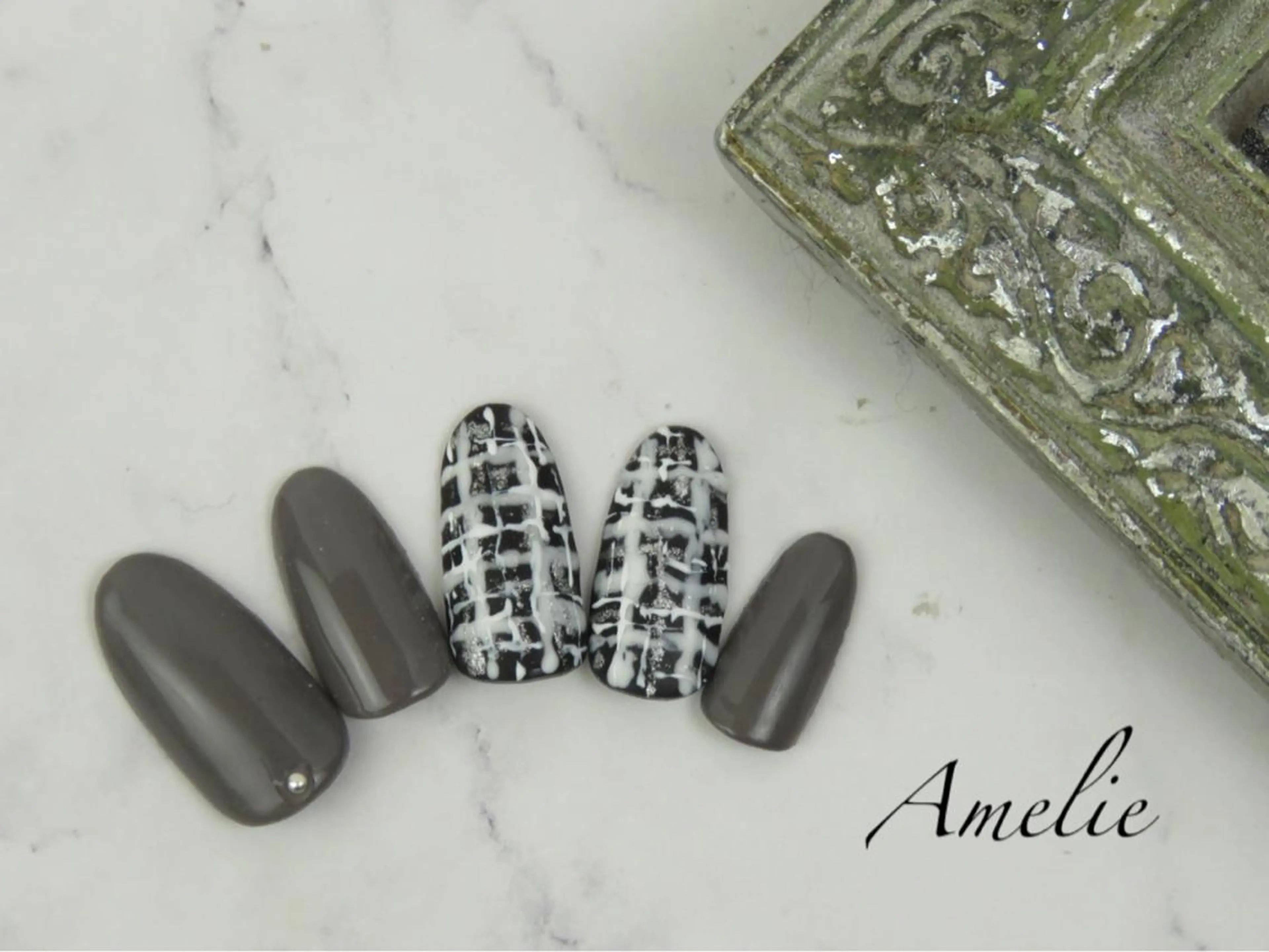 ネイル ツイードネイル ハンドネイル yo koのネイルデザイン