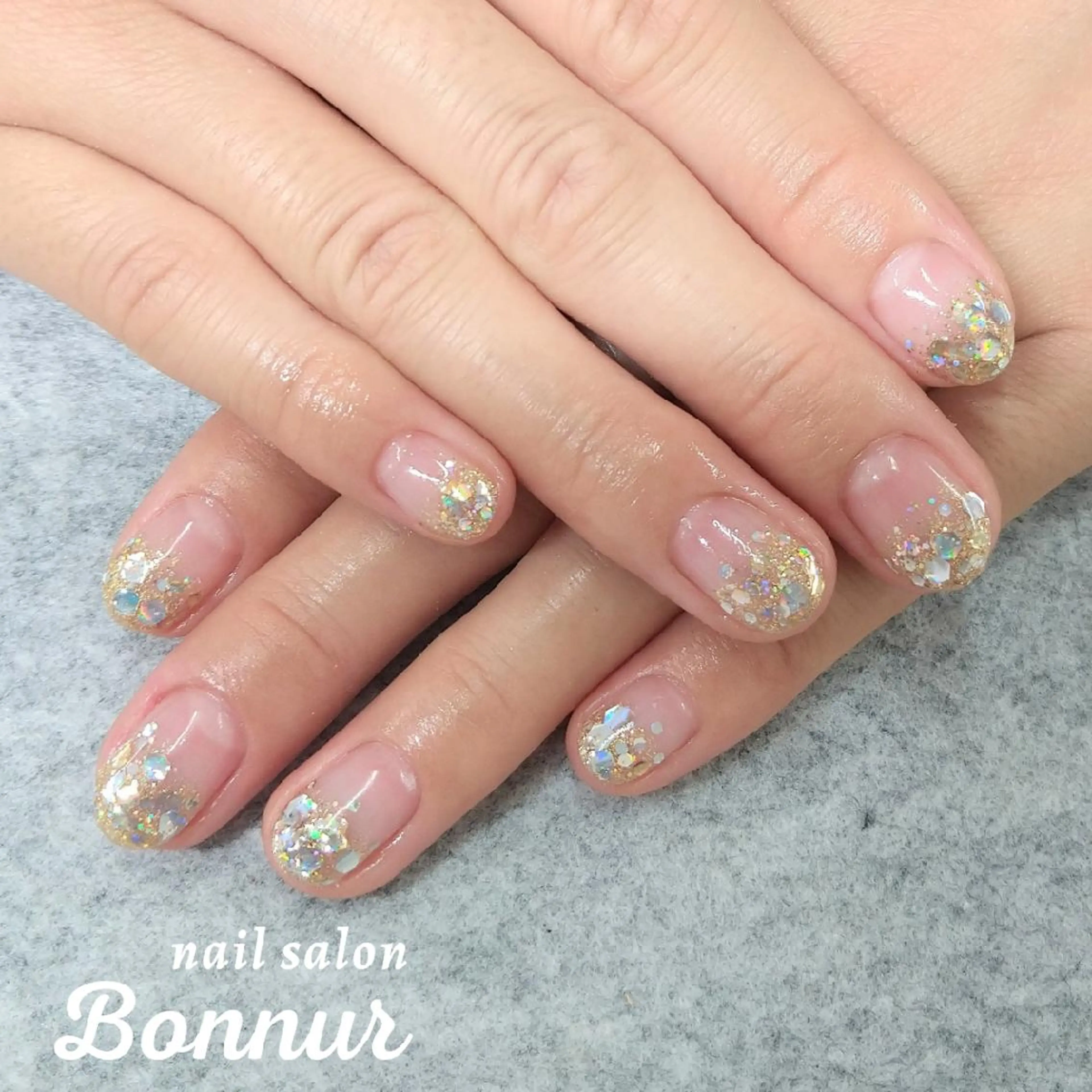 ネイル ラメ(グリッター) ラメグラデーション BBnail ogataのネイルデザイン