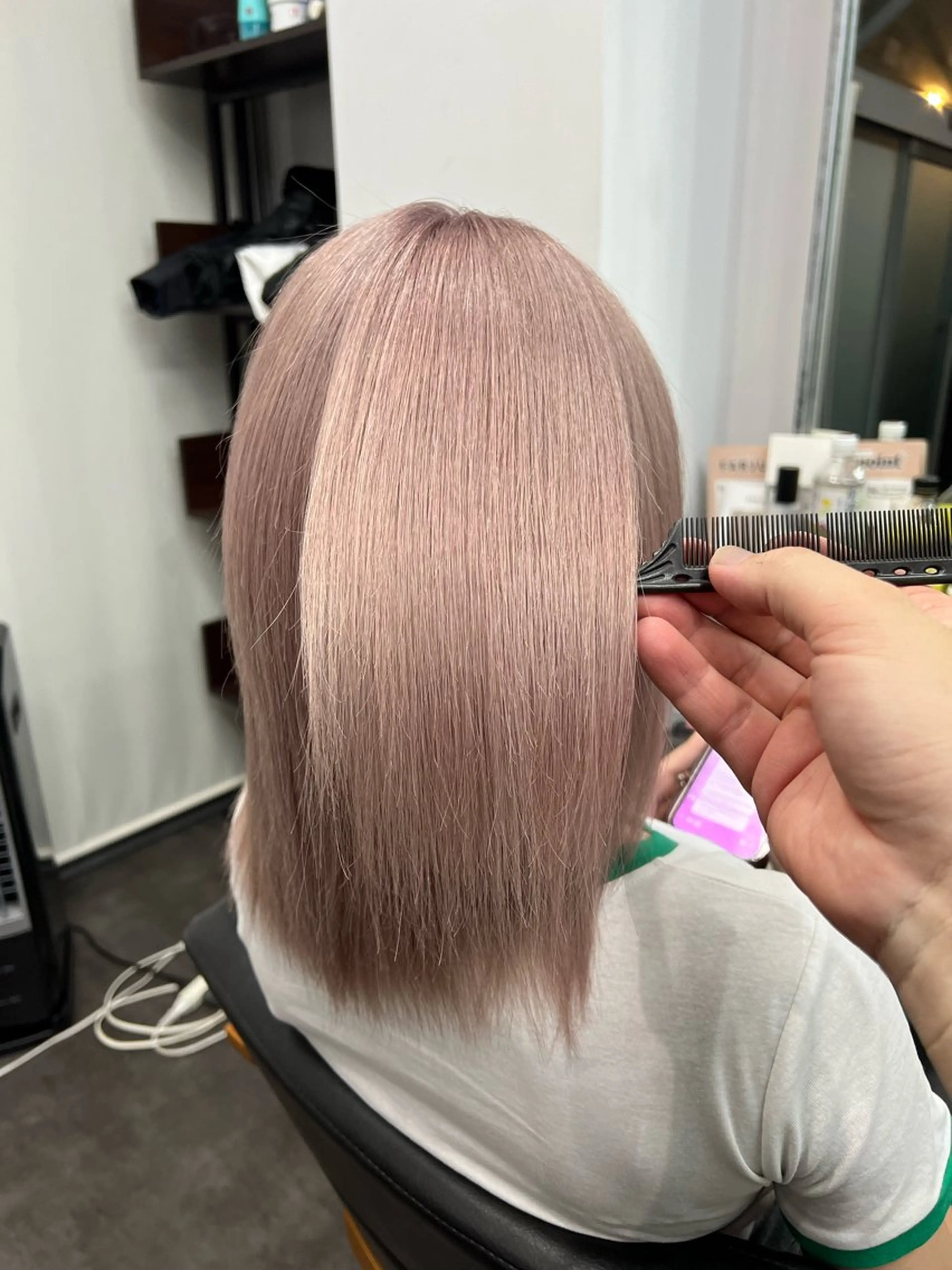 ブリーチ&カラー&ironowaトリートメント『Dr.リキッド・エマルジョン＊ジェルカラー』&マイクロバブルの写真