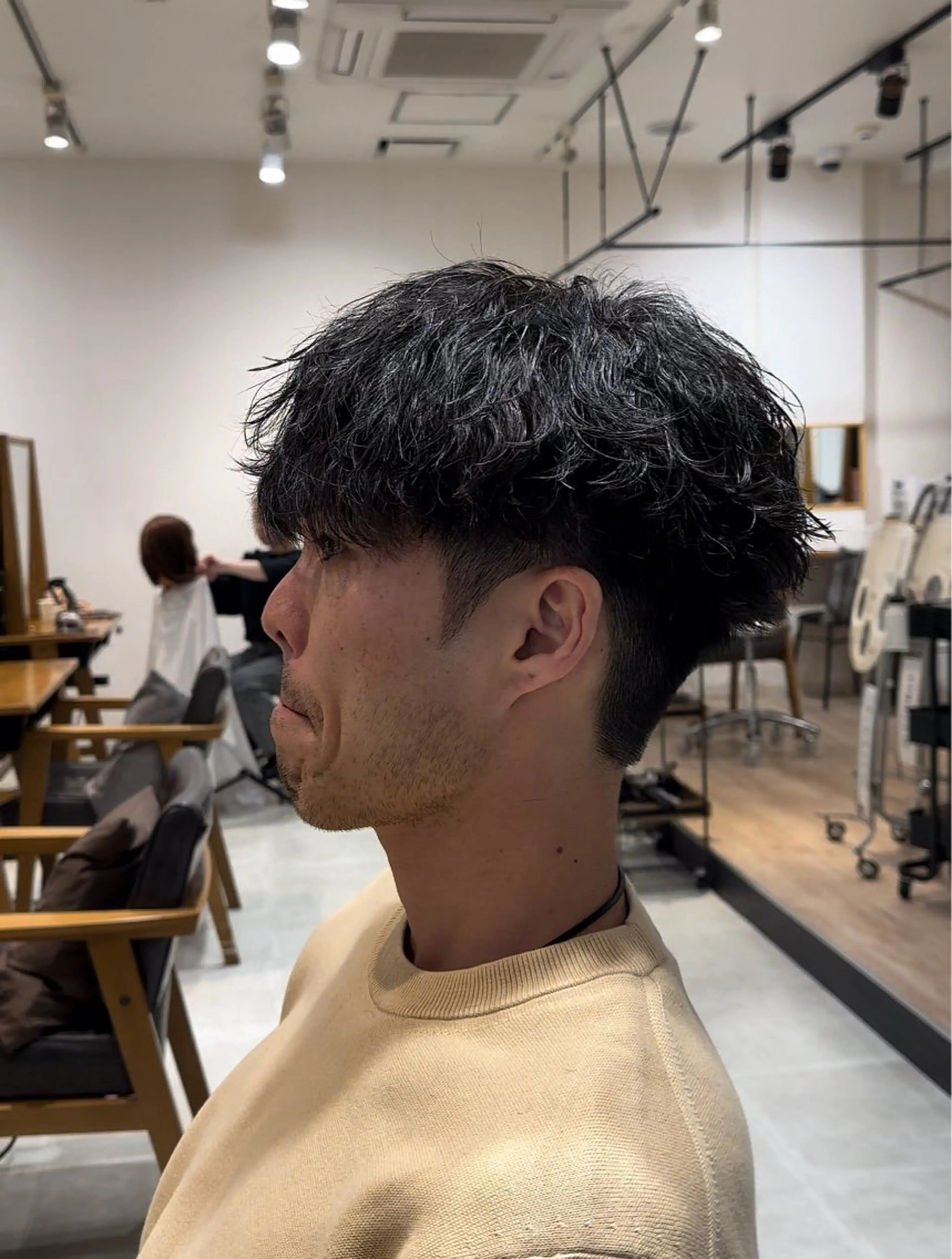 メンズ メンズパーマ 学生（メンズ向け） パーマ 白髪ぼかし/白髪 メッシュ/ゆうとのヘアスタイル