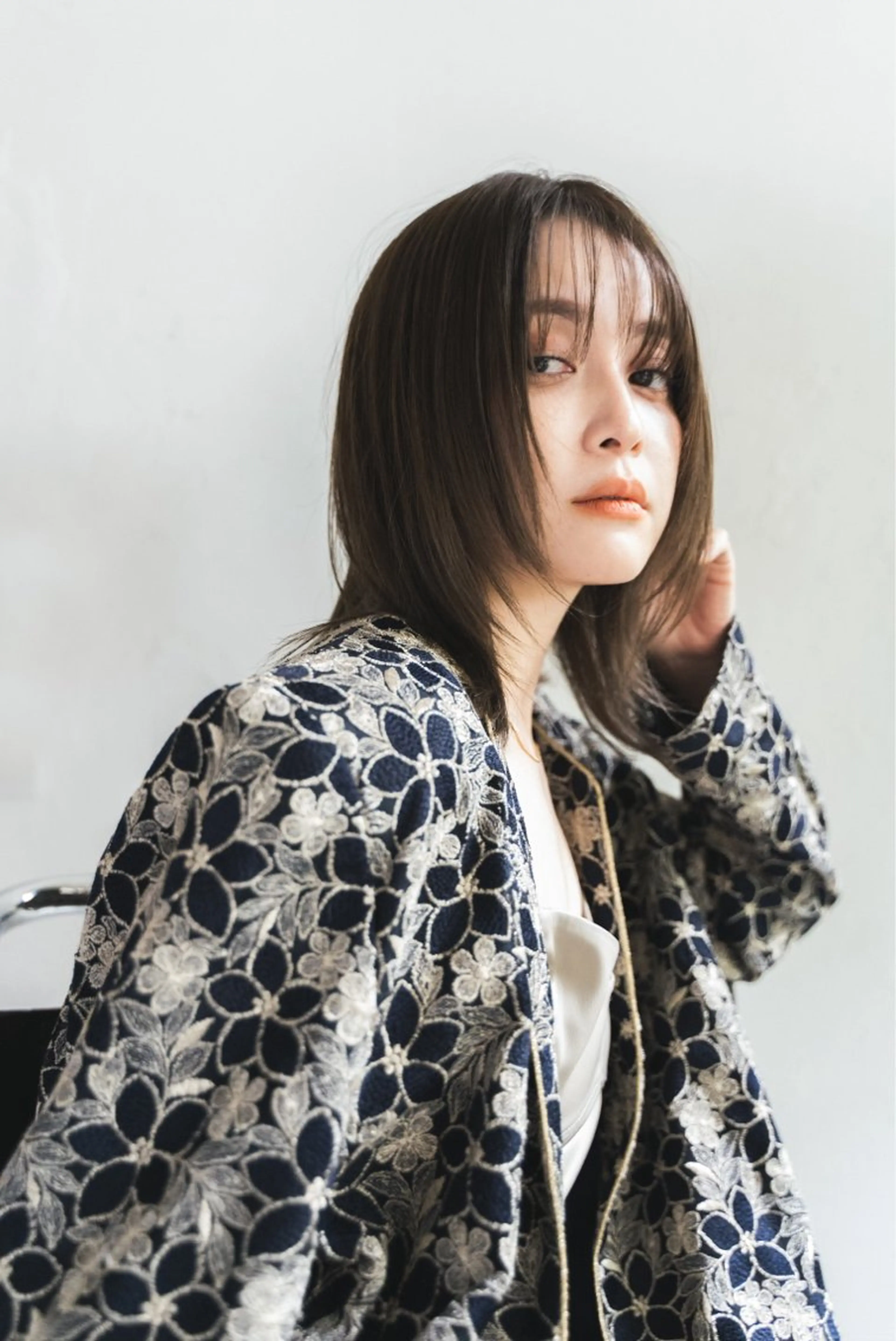 ミディアム カラー Ammy所属・ももな/レイヤー/ ベージュカラー/駒沢のヘアスタイル