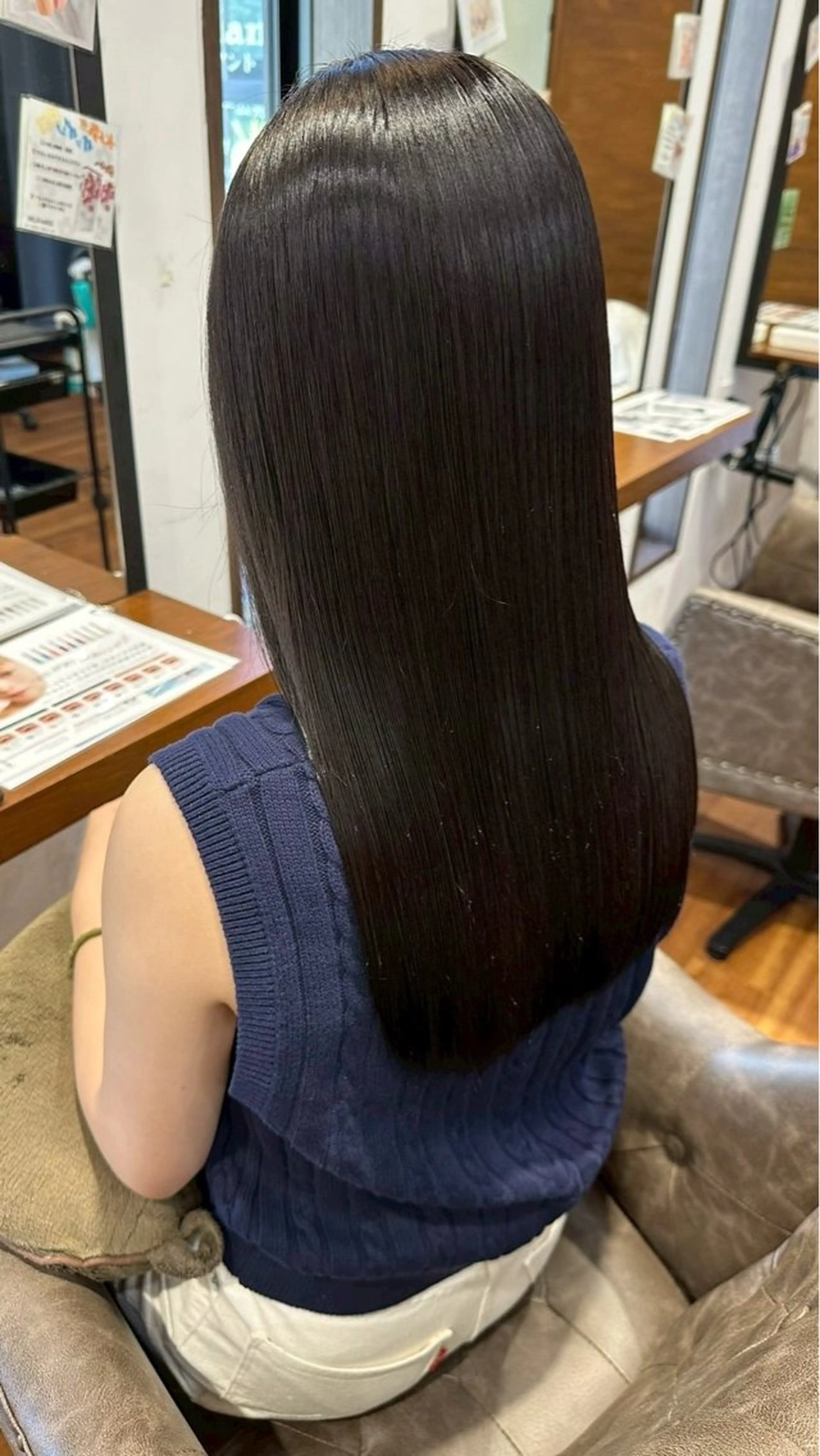 セミロング ヘアカラー りな/ツヤカラー/ 豊橋美容院のヘアスタイル