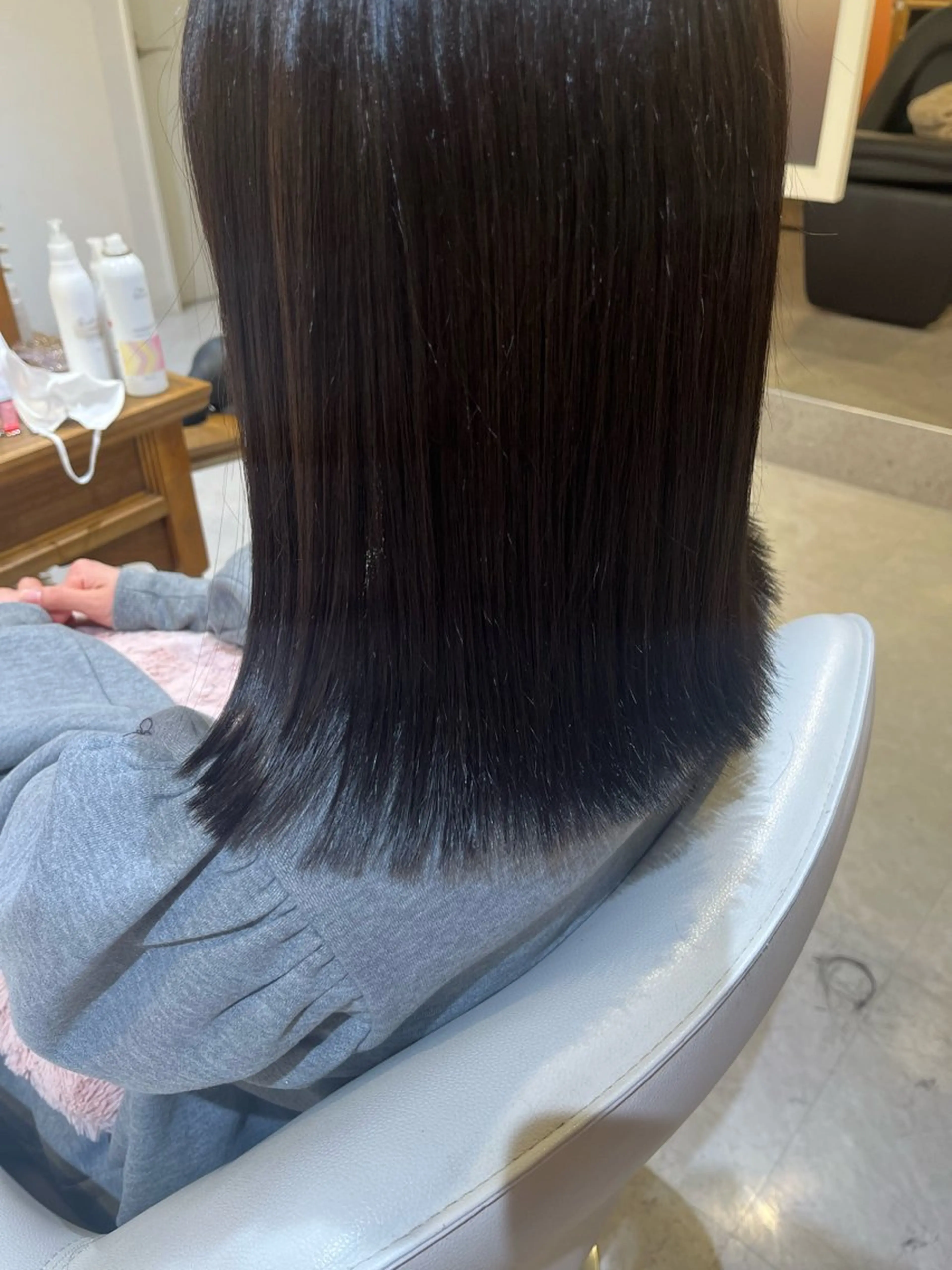 ミディアム カット トリートメント 梛木 唯のヘアスタイル