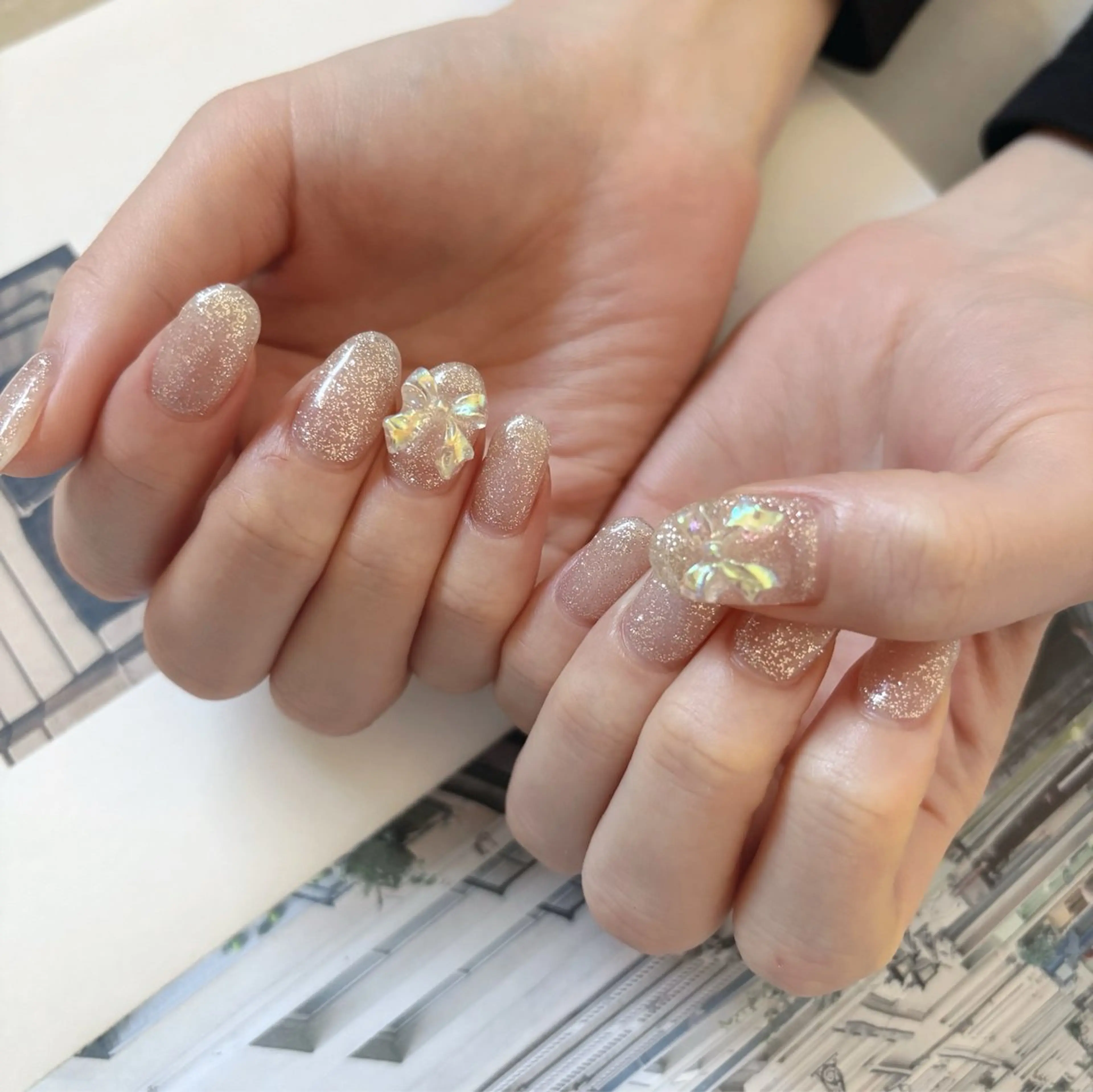 ネイル リボン K Aのネイルデザイン