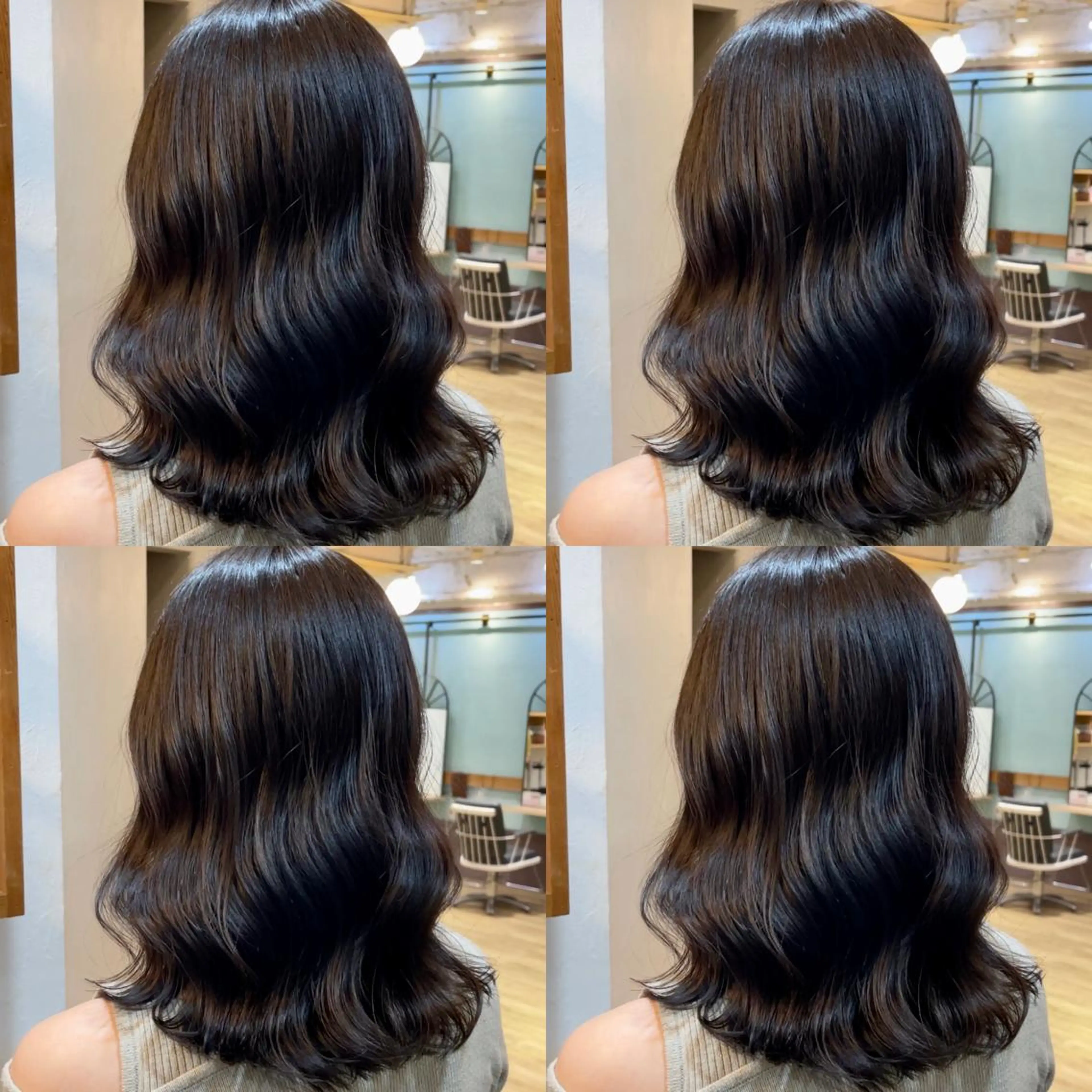 ミディアム カラー 大人可愛い透明感🌟 小顔・韓国髪🌟野中のヘアスタイル