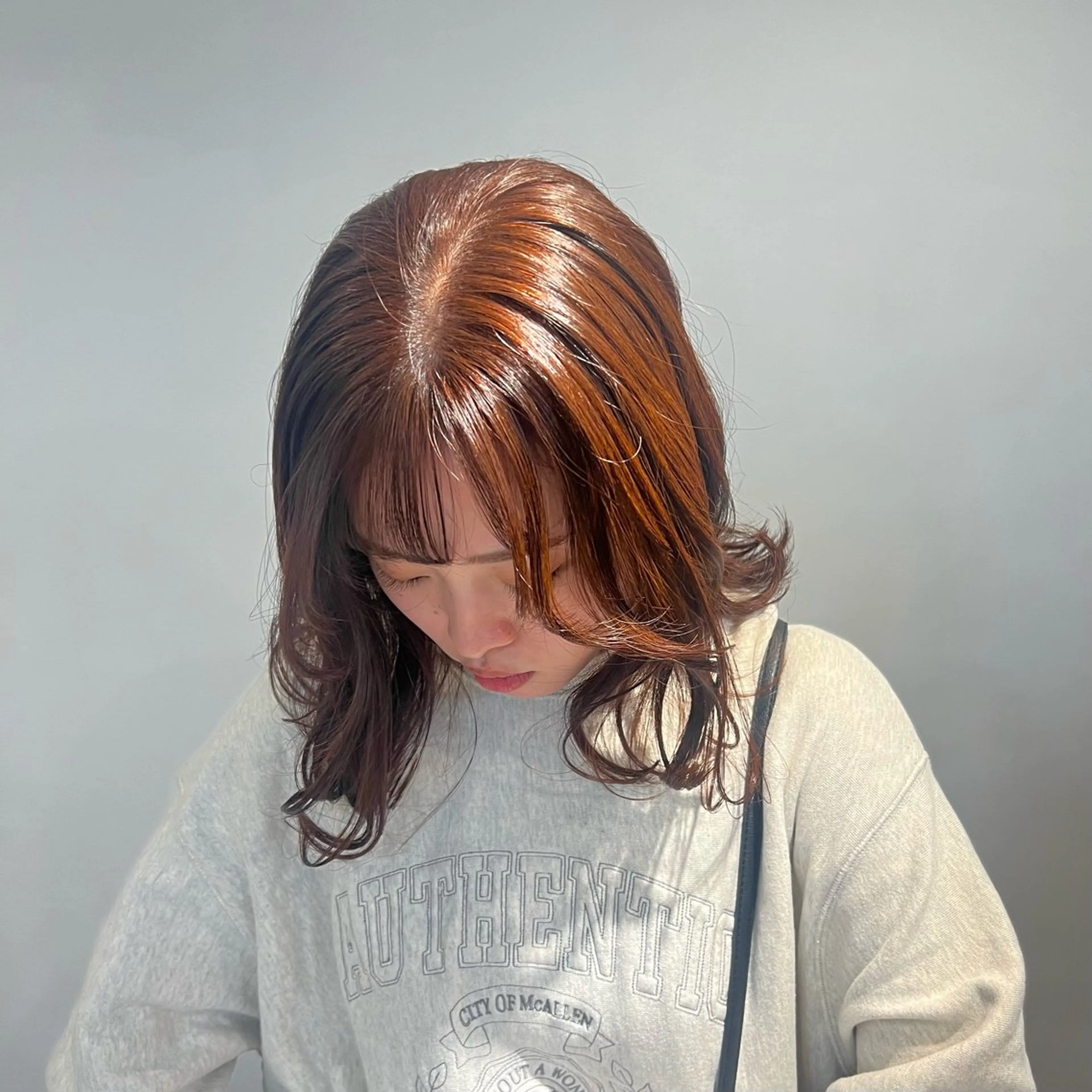 セミロング カラー カット ヘアカラー トリートメント 透明感カラー、 アレンジ/miyuのヘアスタイル