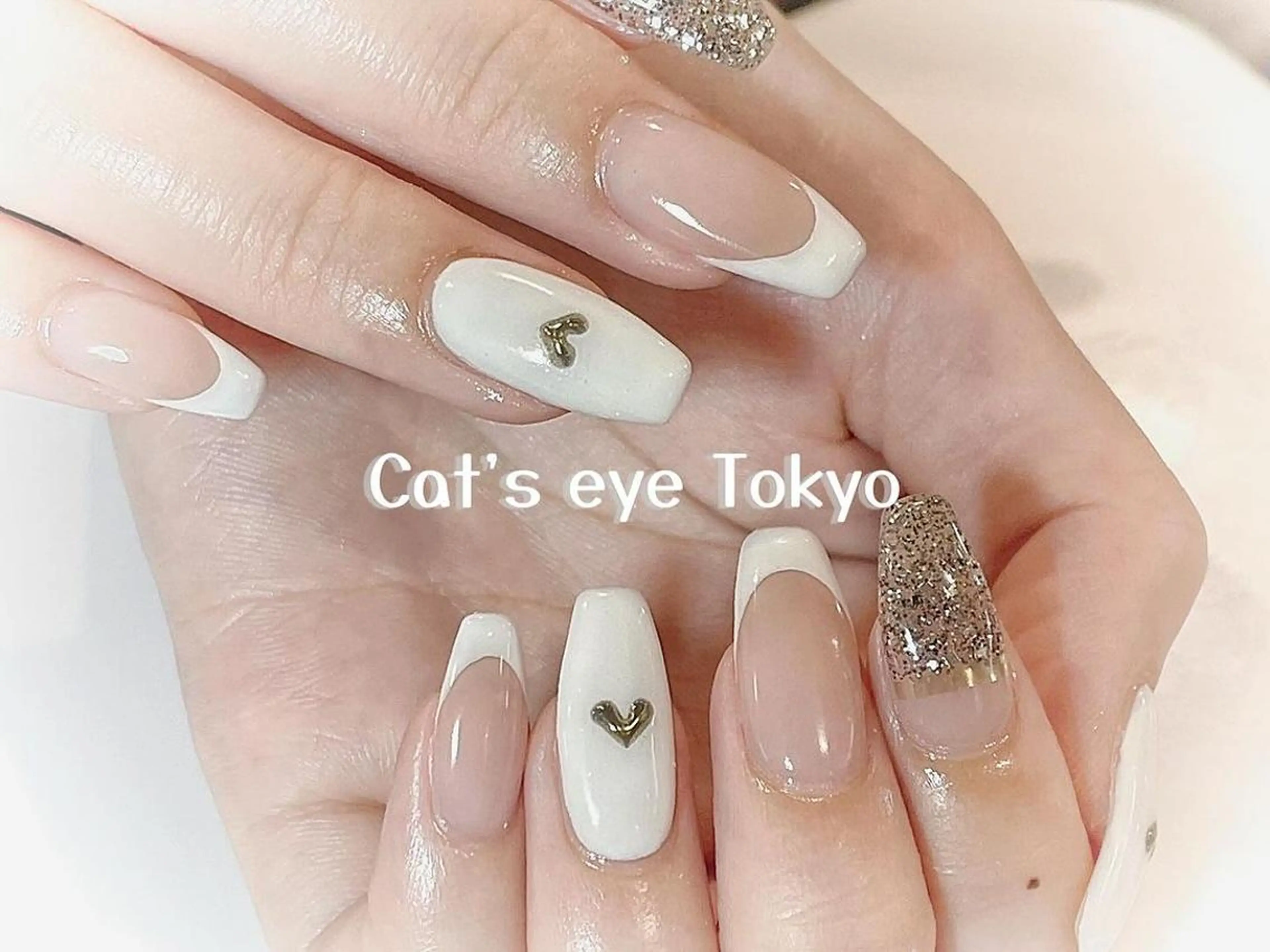 ネイル アートネイル ジェルネイル マグネットネイル ミラーネイル 持ち込み Cat's eye TOKYO 新宿店のネイルデザイン
