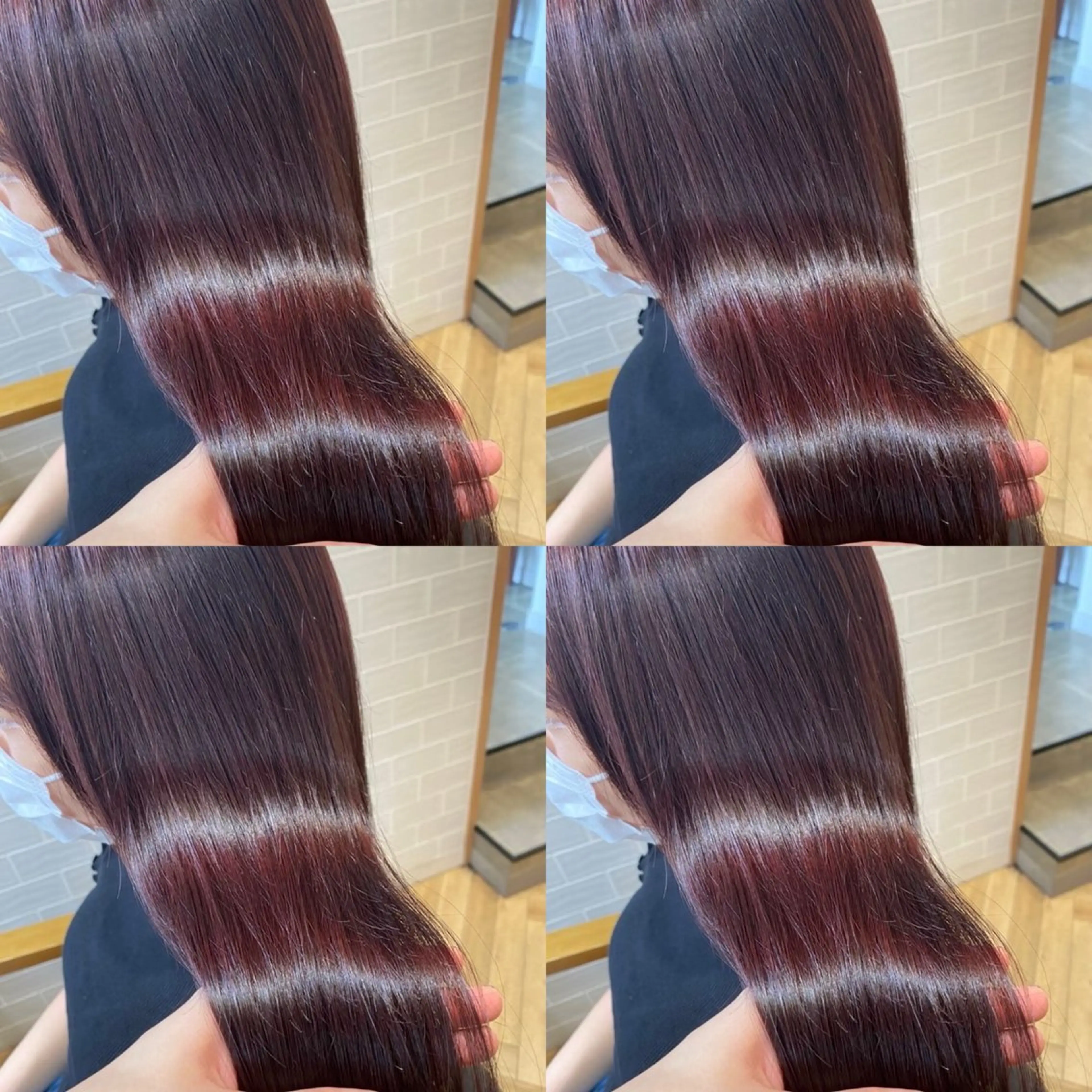 🩷暖色ワンカラー 🩷+ ２ stepトリートメント　+超音波アイロン【新宿/艶髪/ロング料金なし】の写真