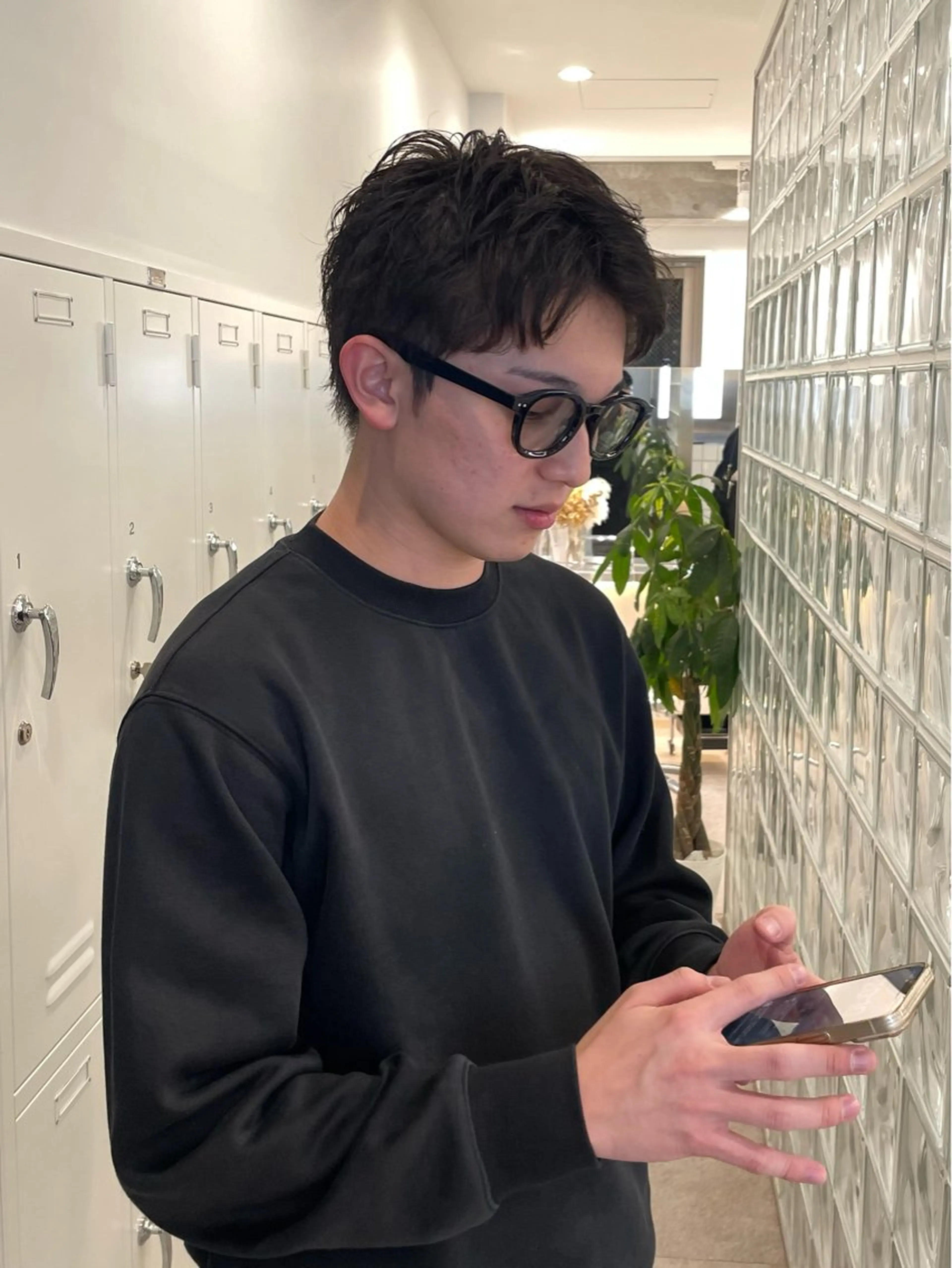 メンズ ハイトーンカラー 優海のヘアスタイル