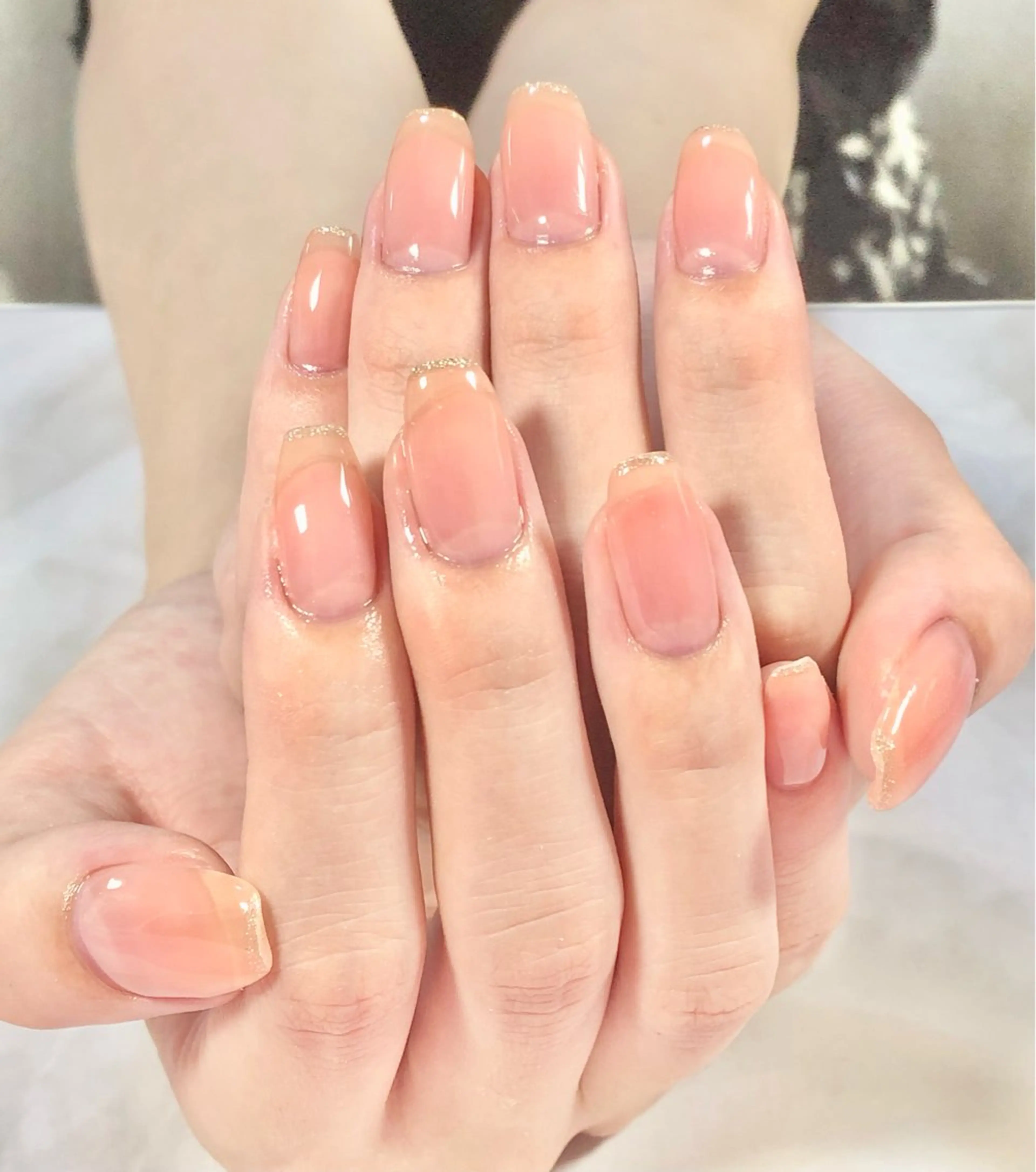 ネイル ラメ(グリッター) ワンカラーネイル 🦋Kiyomi. 🦋のネイルデザイン