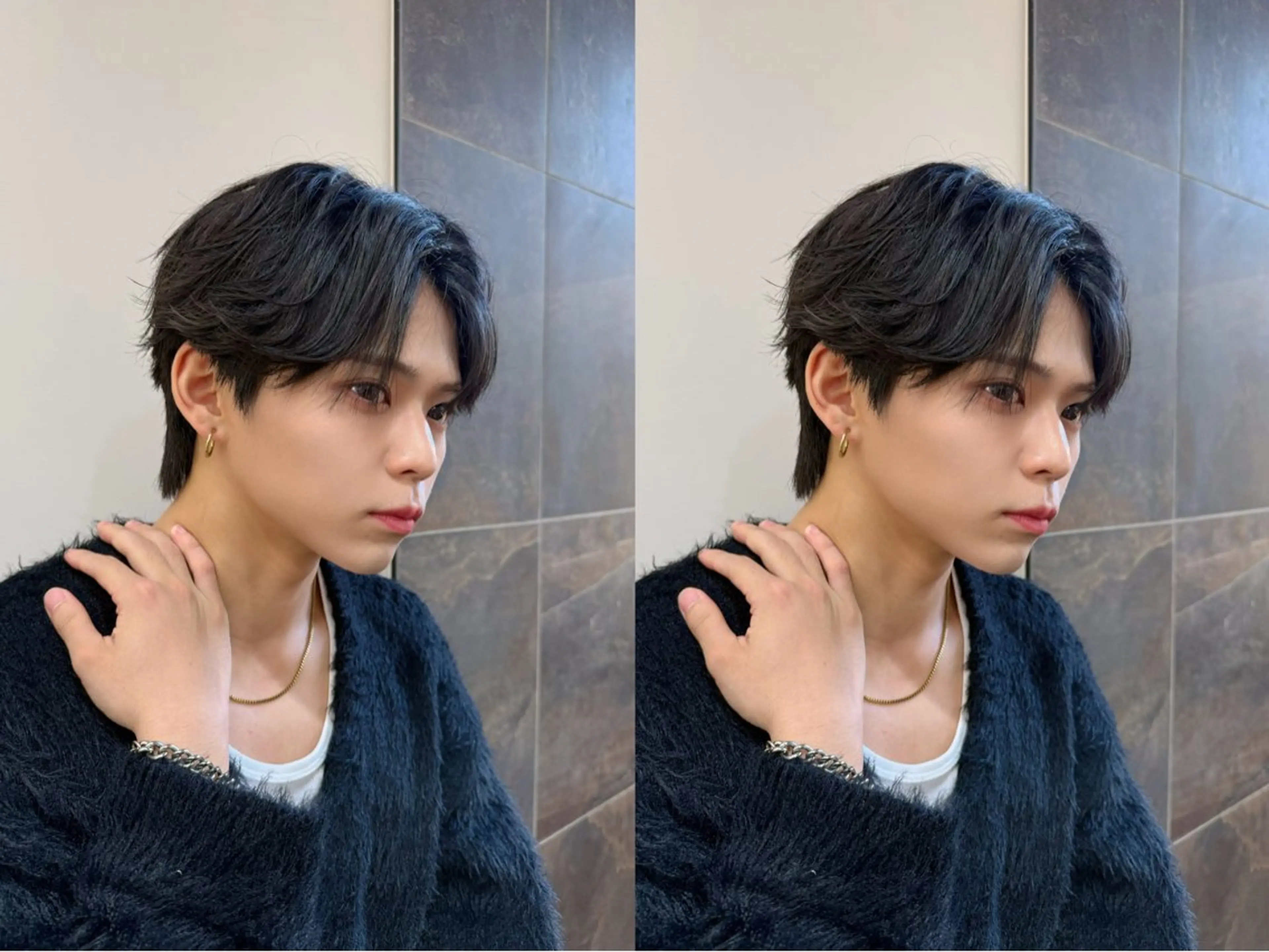 メンズ センターパート メンズ韓国風 Lond Loire所属・無料カットモデル募集 🍀KOSEI🍀のヘアスタイル