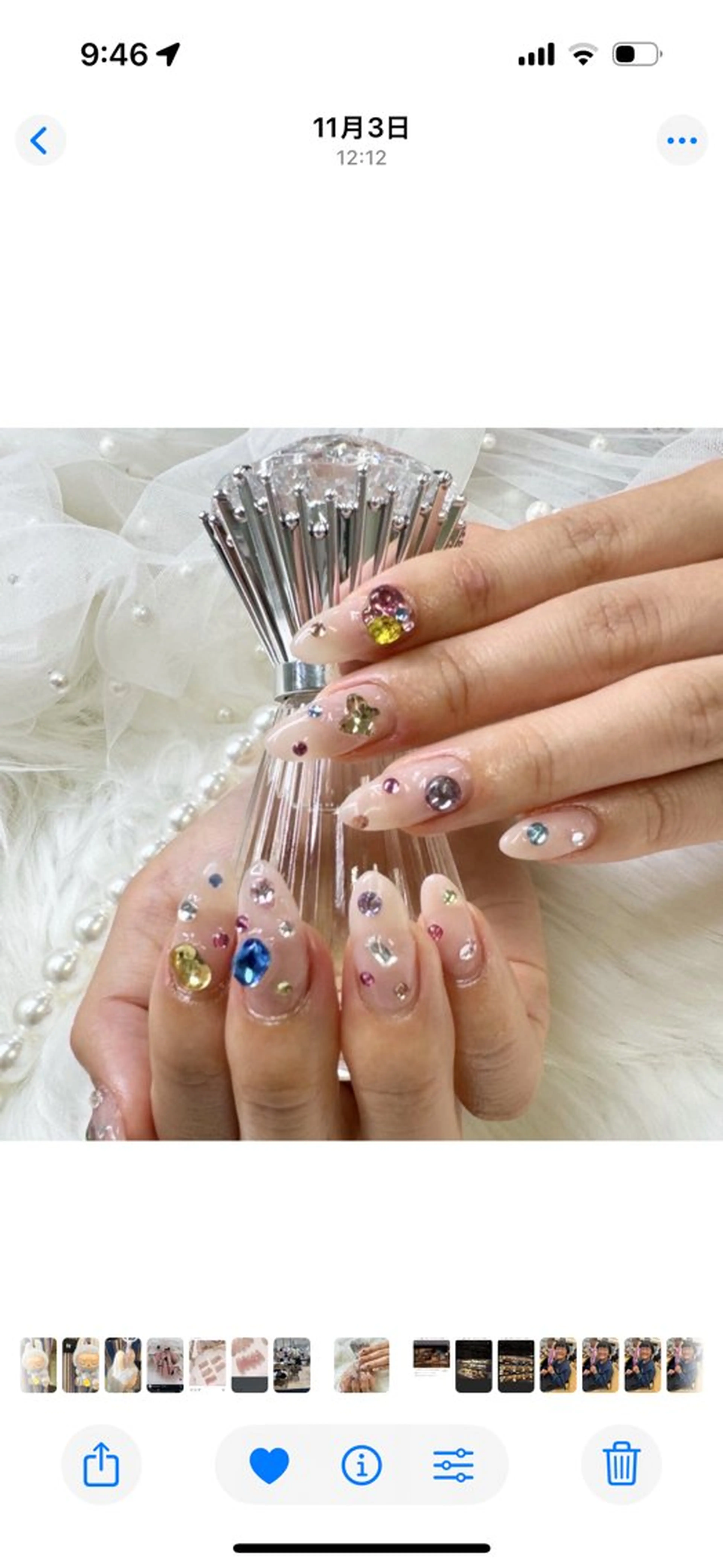 ネイル アートネイル ボルドー チークネイル ドット フレンチネイル ハンドネイル クイーンズネイル銀座所属・Queeens nailのネイルデザイン