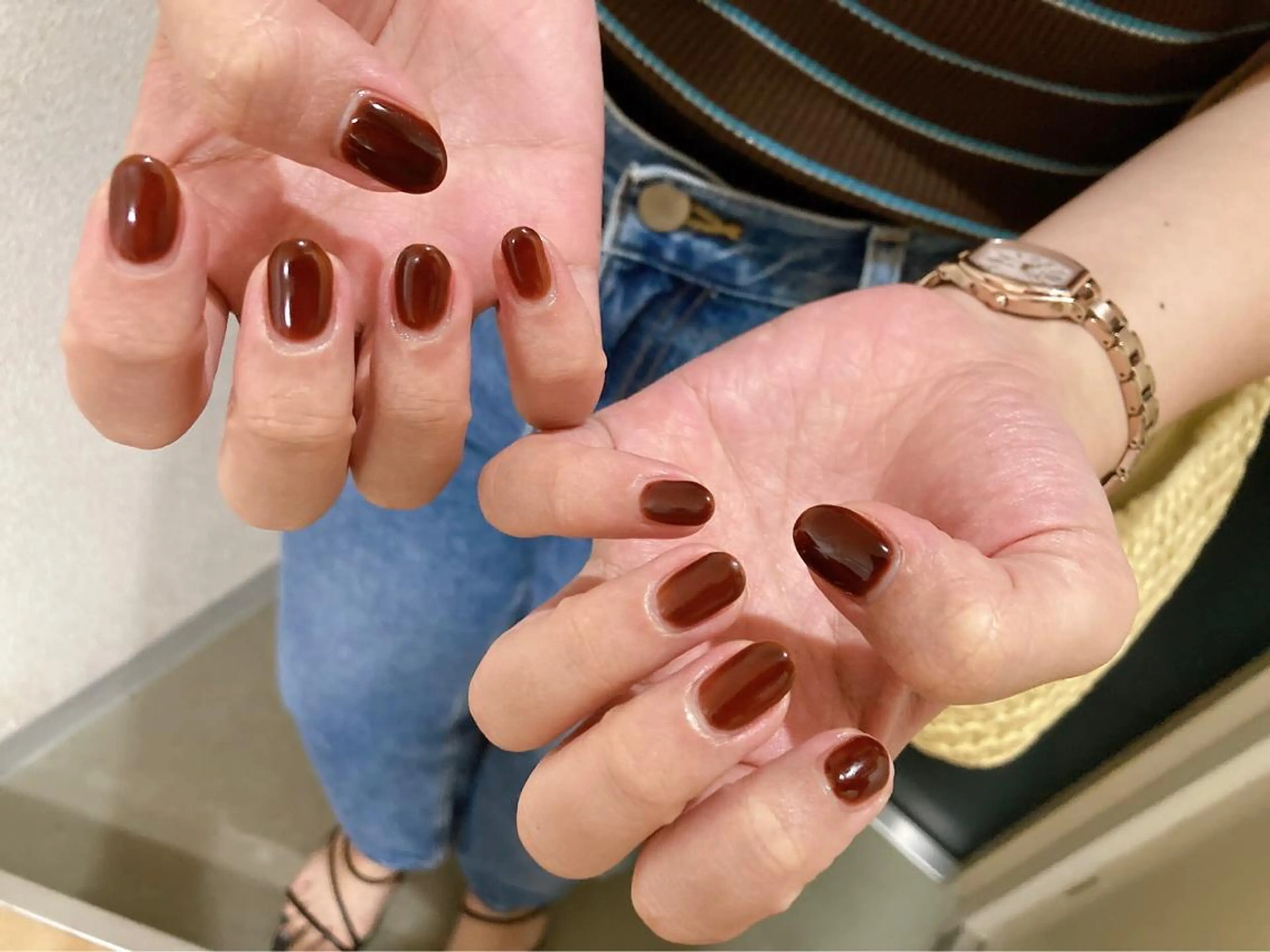 ネイル ワンカラーネイル ハンドネイル kiki nail 二子玉川のネイルデザイン