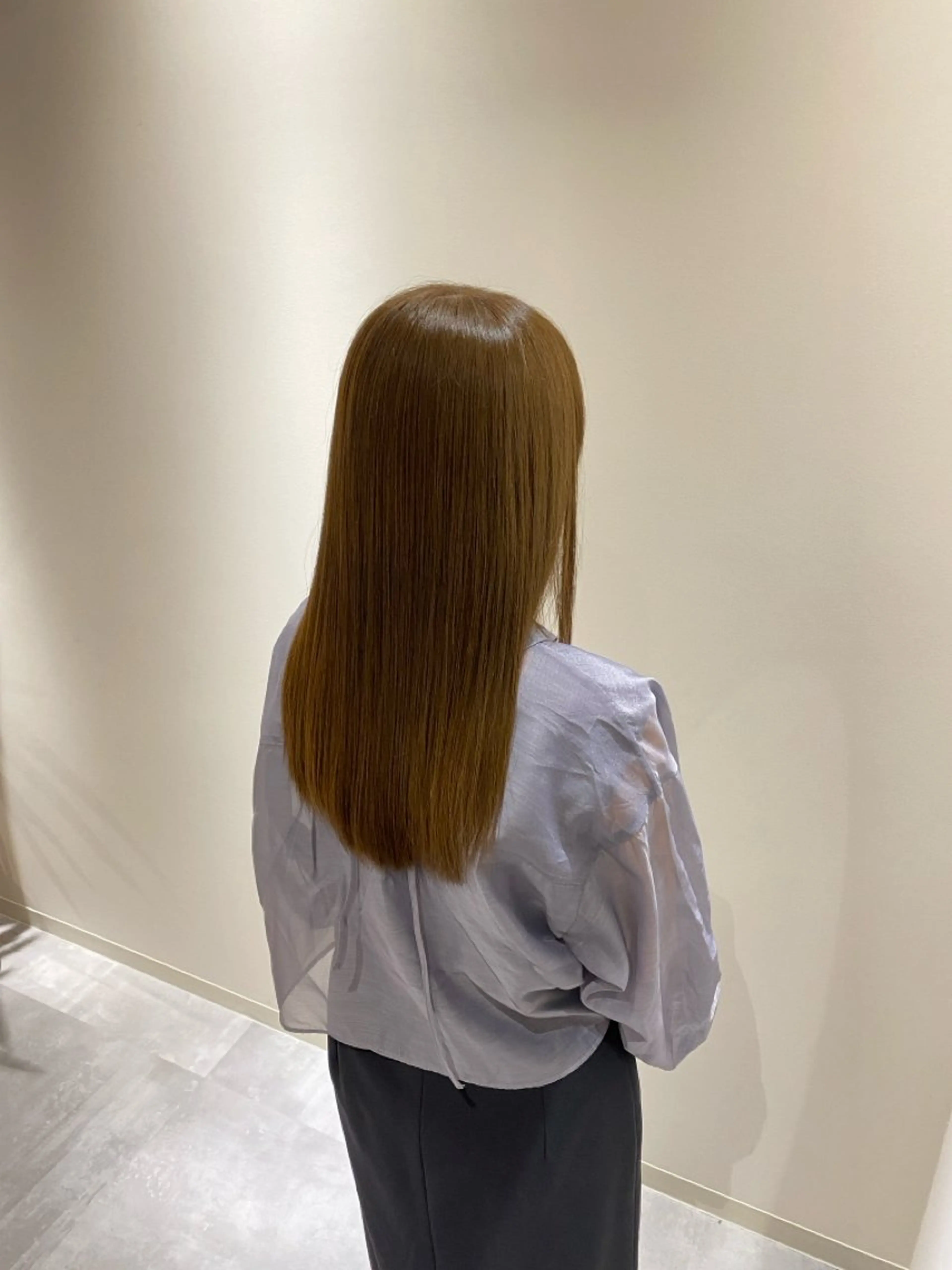 セミロング 韓国ヘア🇰🇷竹本 優希のヘアスタイル