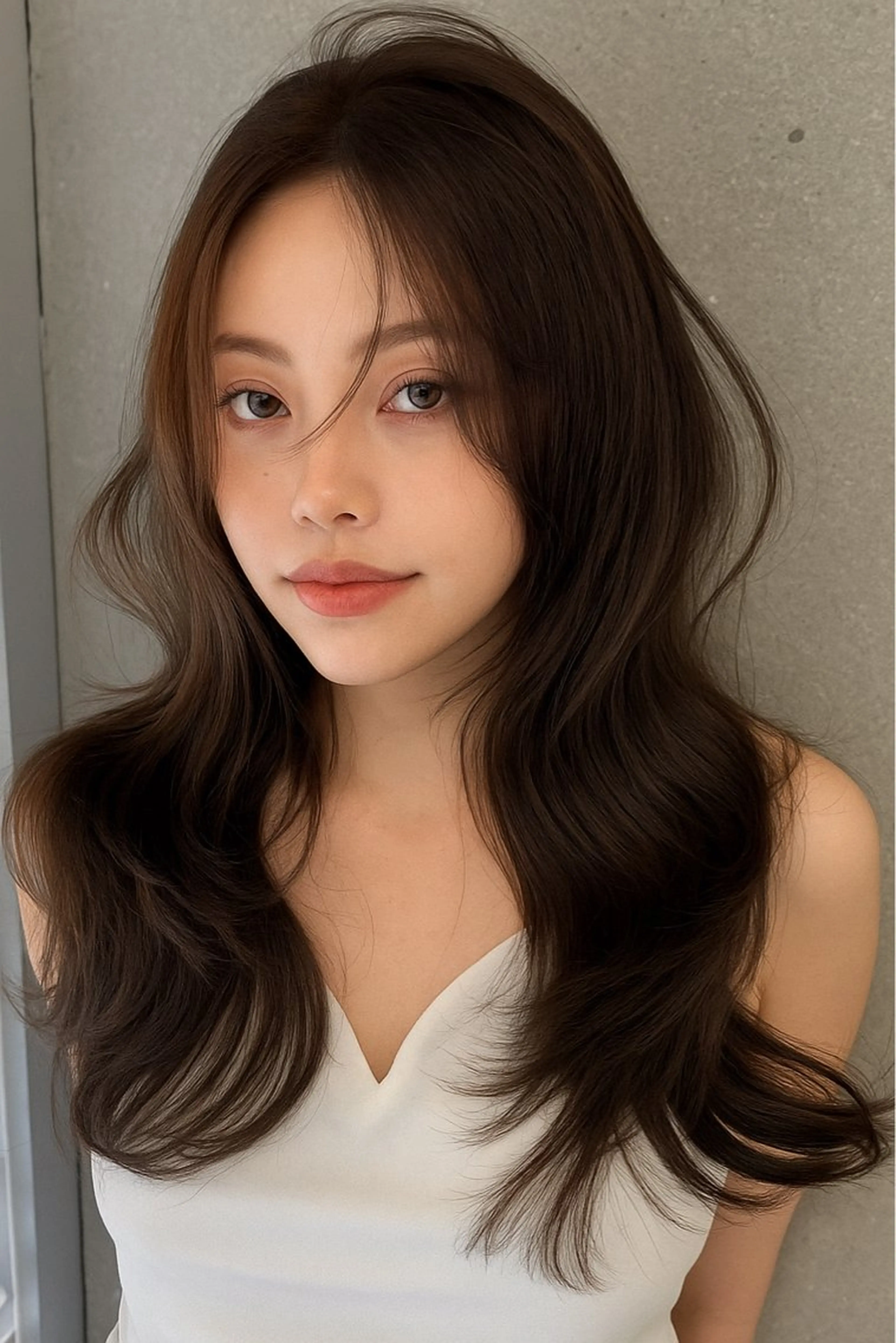 ロング 韓国風ヘア レイヤーカット ARMONY所属・髪質改善×レイヤー 中村洋介のヘアスタイル