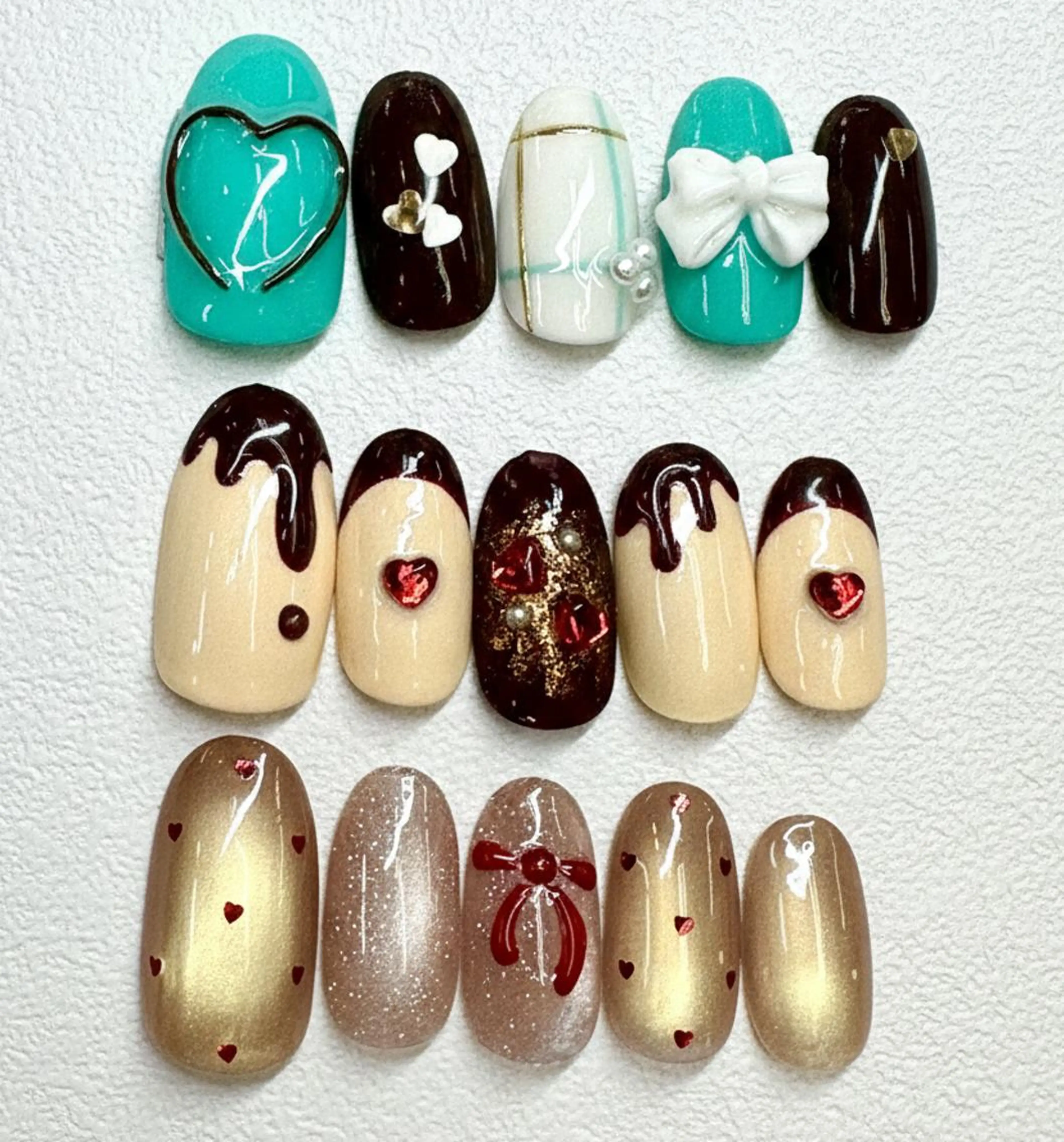 ネイル バレンタイン ハンドネイル .N YUKIのネイルデザイン