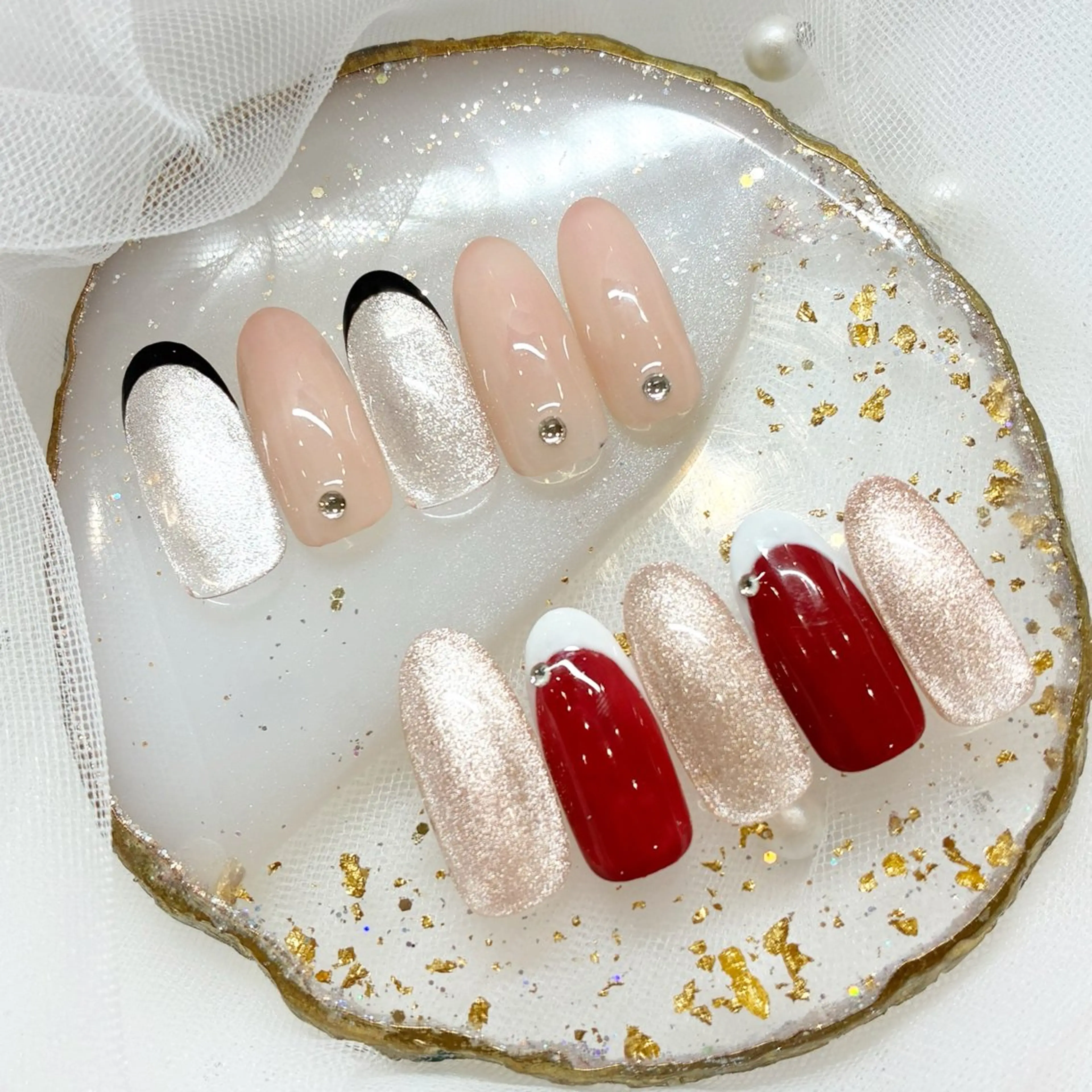 フレンチネイル オフありの写真