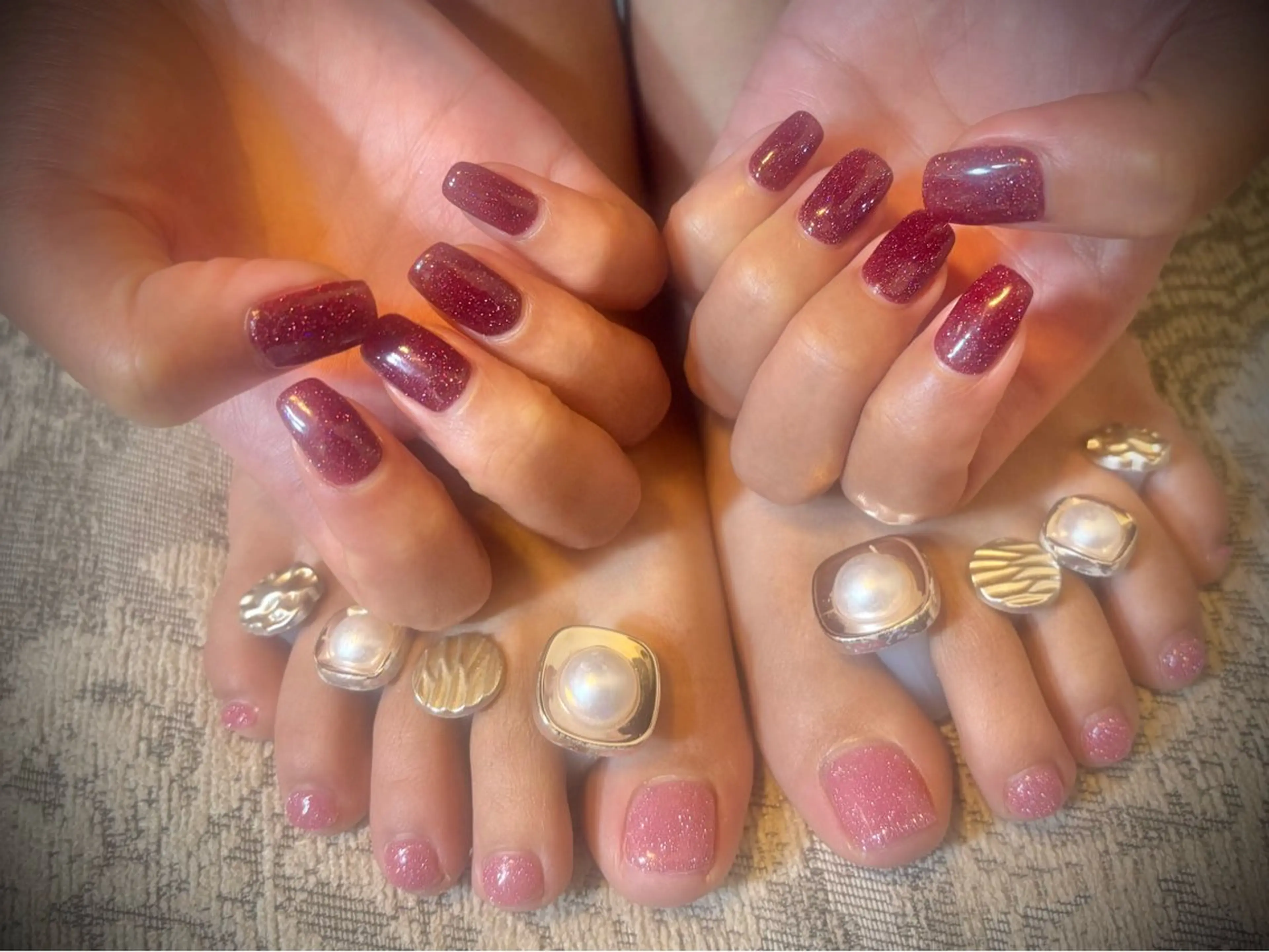 ネイル フットネイル ワンカラーネイル ハンドネイル フットネイル 渡邊 亜貴のネイルデザイン