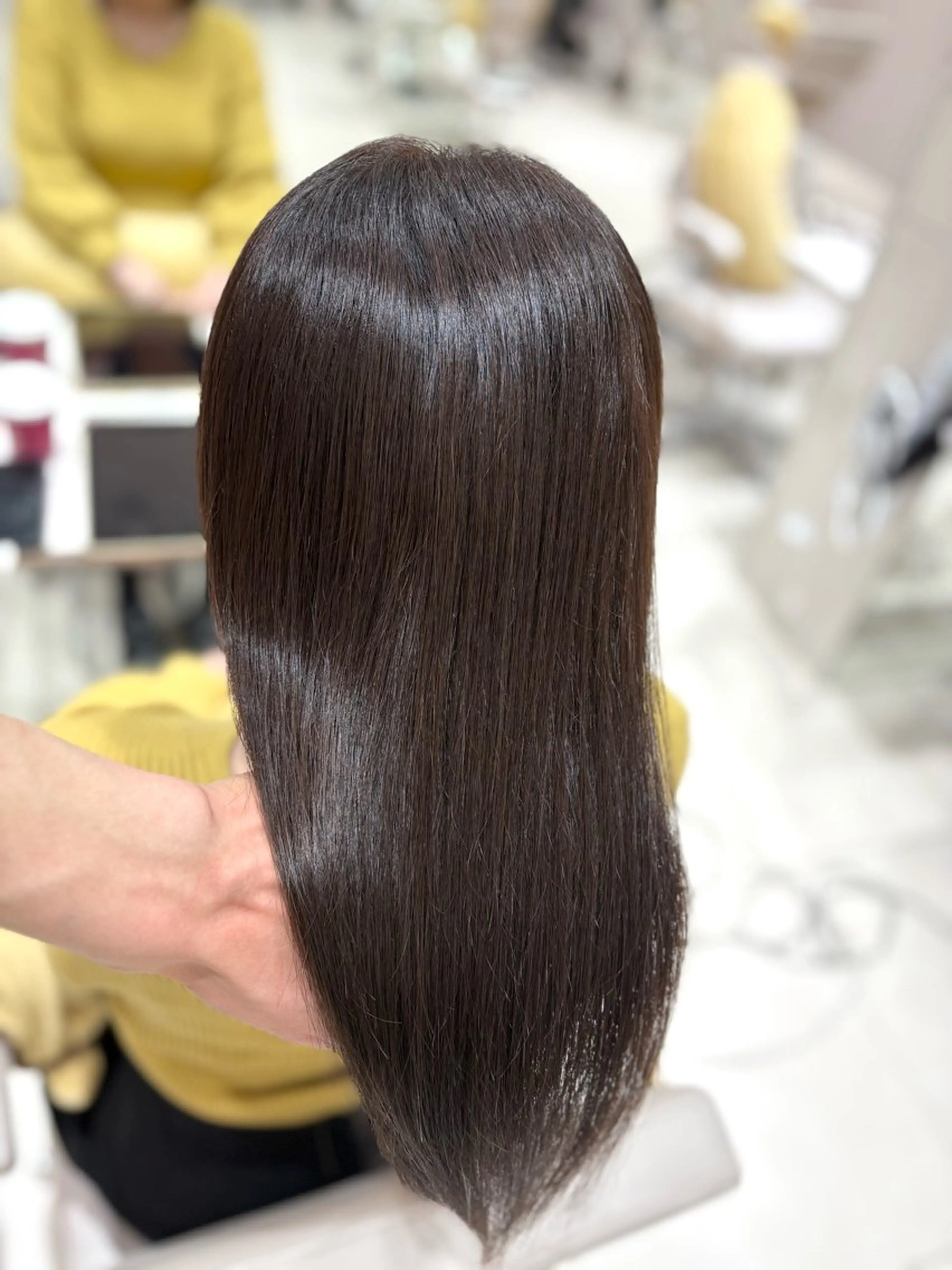 セミロング カラー 透明感カラー グレージュ モカグレージュ ヘアカラー トリートメント 銀座/オリーブ/ 透明感カラー✨りくのヘアスタイル