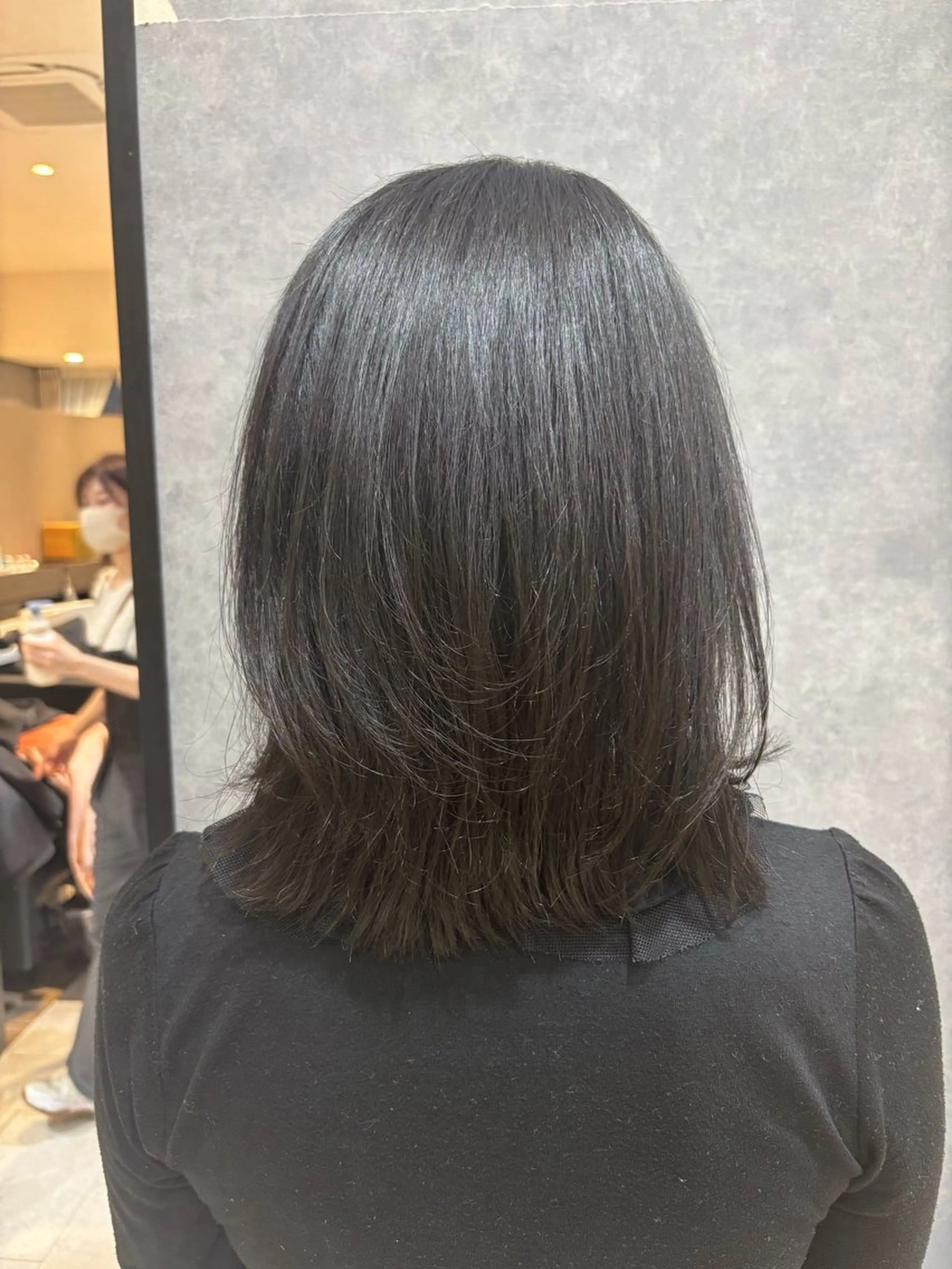 ミディアム レイヤーカット カット laffin❁ななみ /パーマスタイルのヘアスタイル