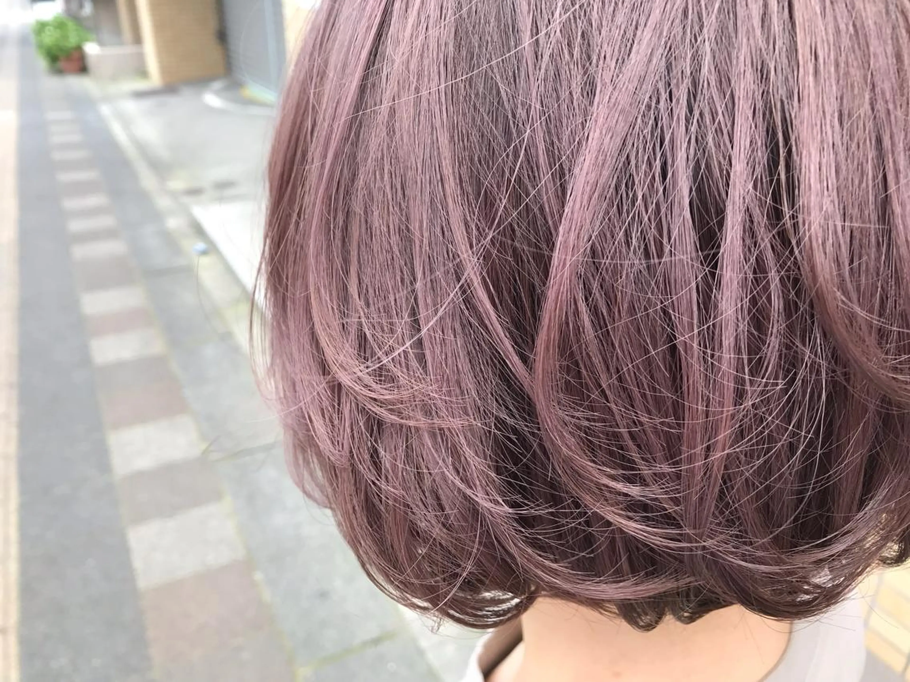 ショート パープルカラー stylist 大須賀 裕矢のヘアスタイル