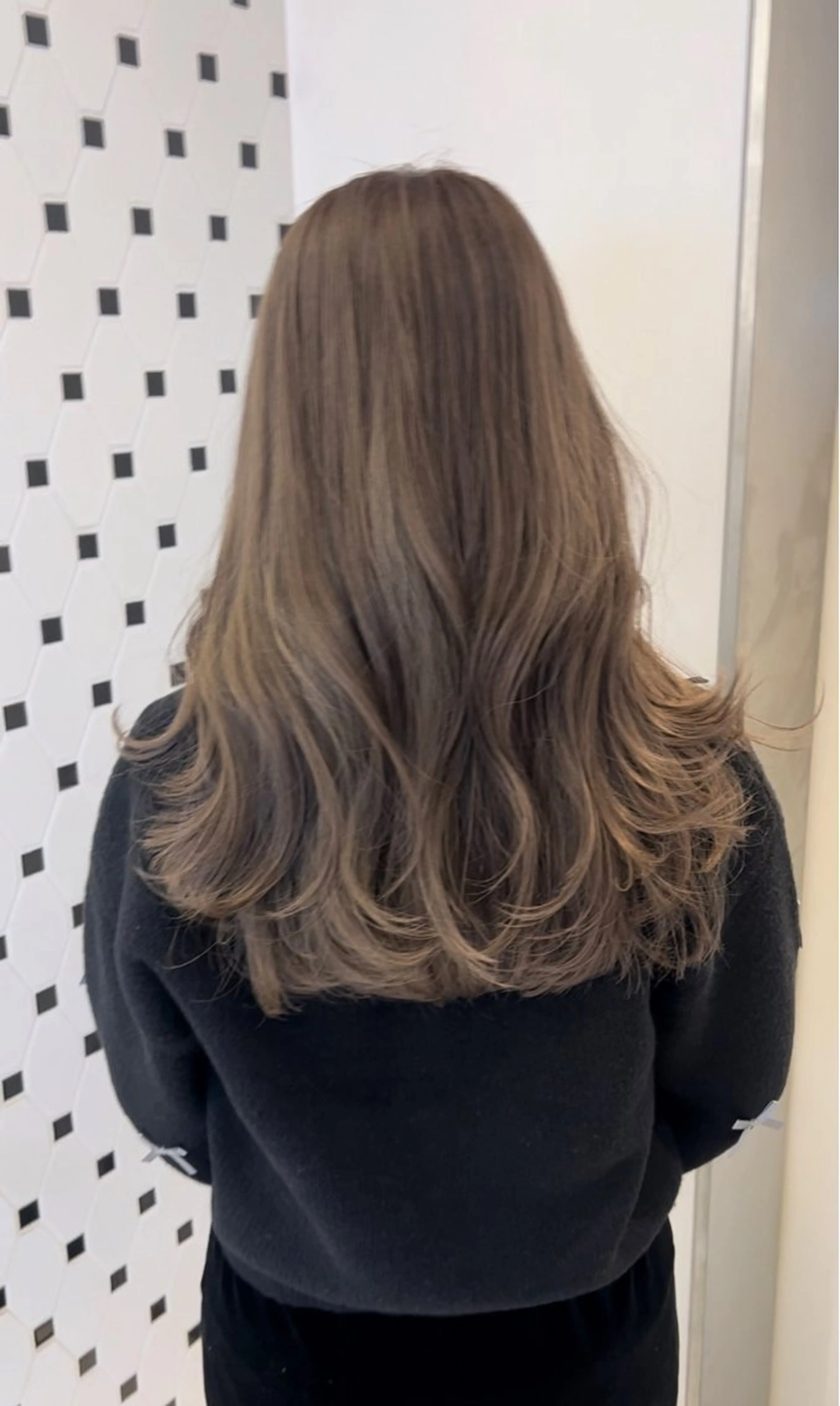 セミロング ヘアアレンジ ヘアセット コテ巻き風パーマ 銀座RINOSEのヘアスタイル