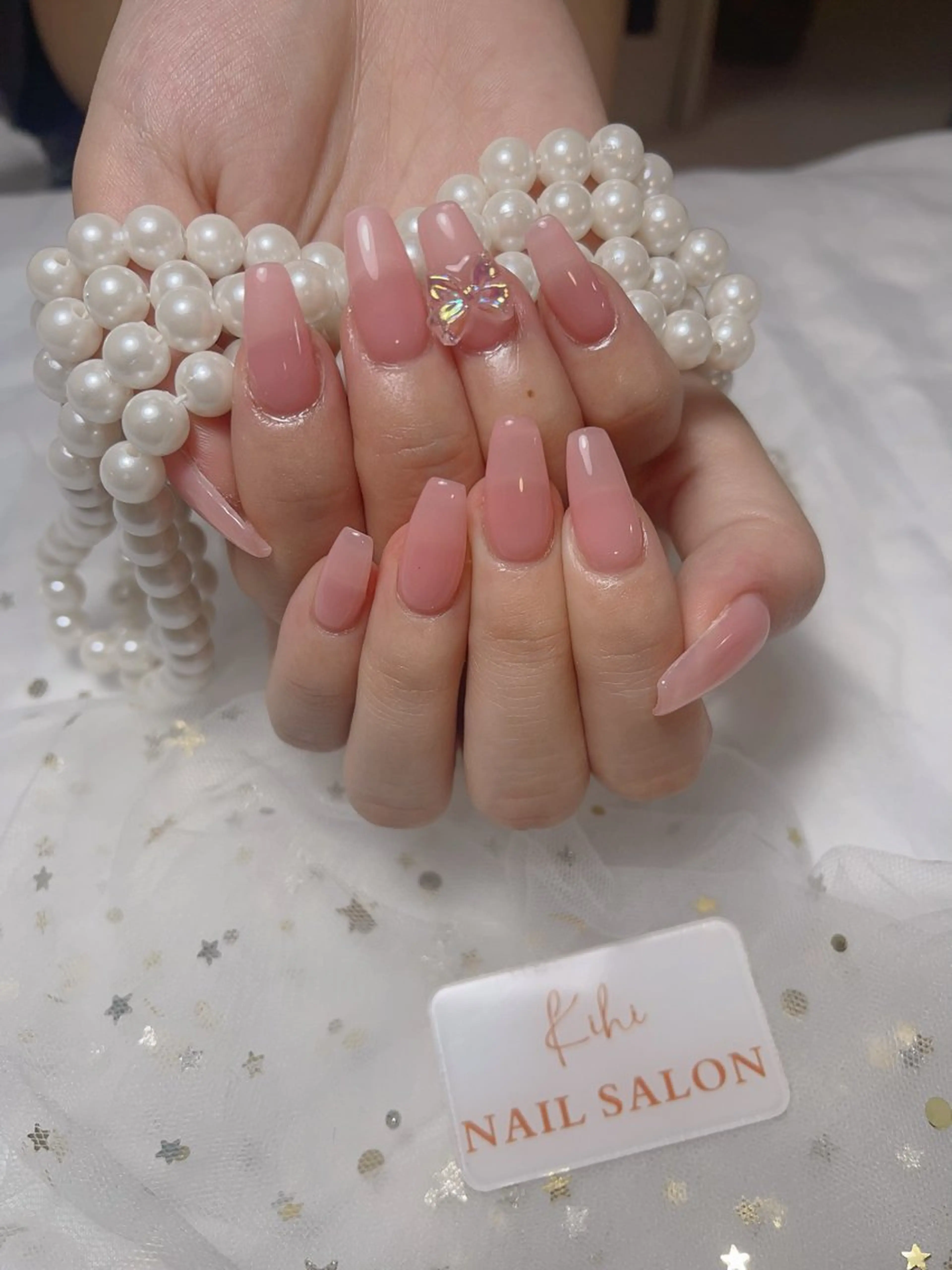 ネイル アートネイル フレンチネイル ジェルネイル グラデーション 韓国ネイル ハンドネイル ハンドケア さくら💮💮 【オフ無料】のネイルデザイン