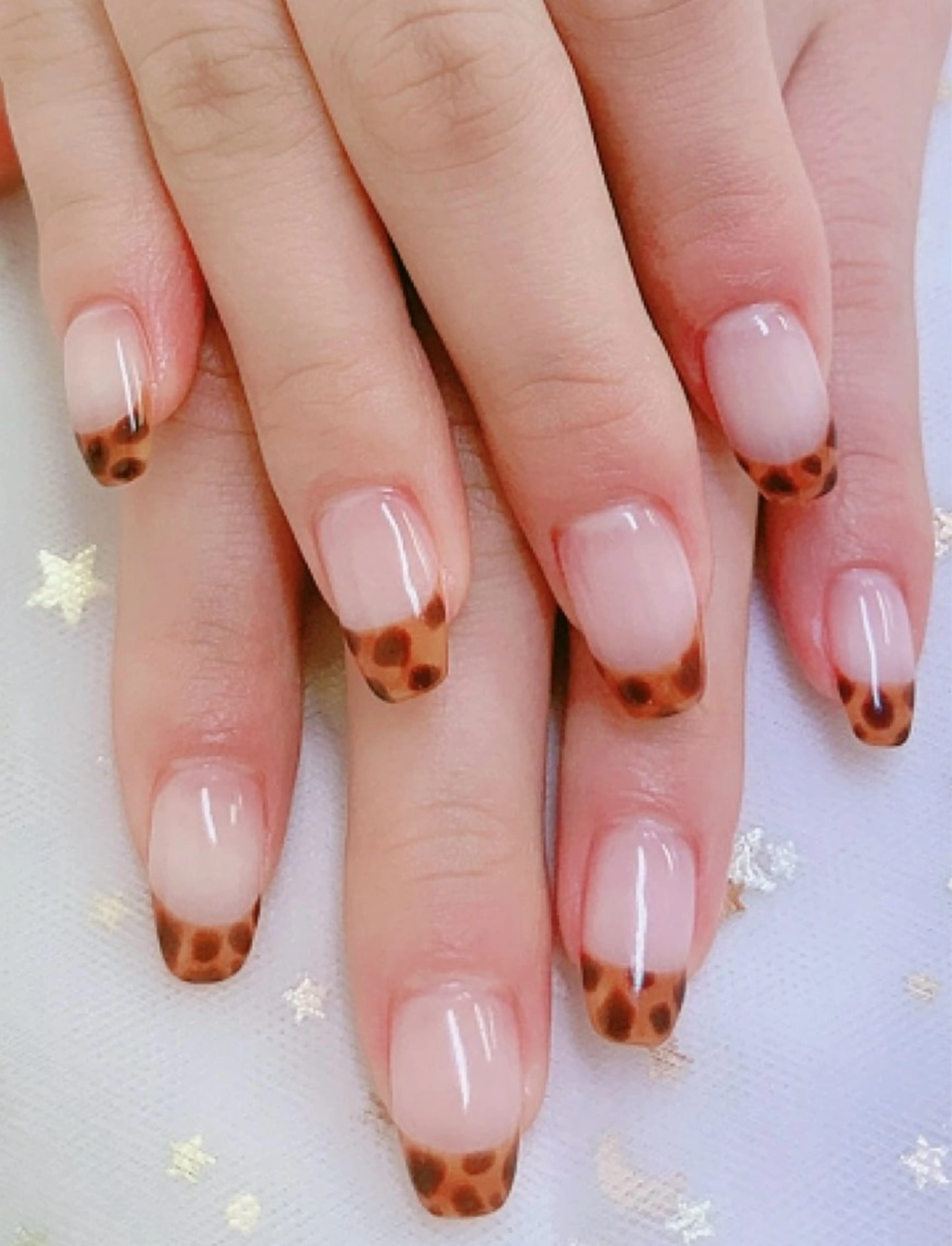 ネイル フレンチネイル ハンドネイル 上福岡 らんらんのネイルデザイン