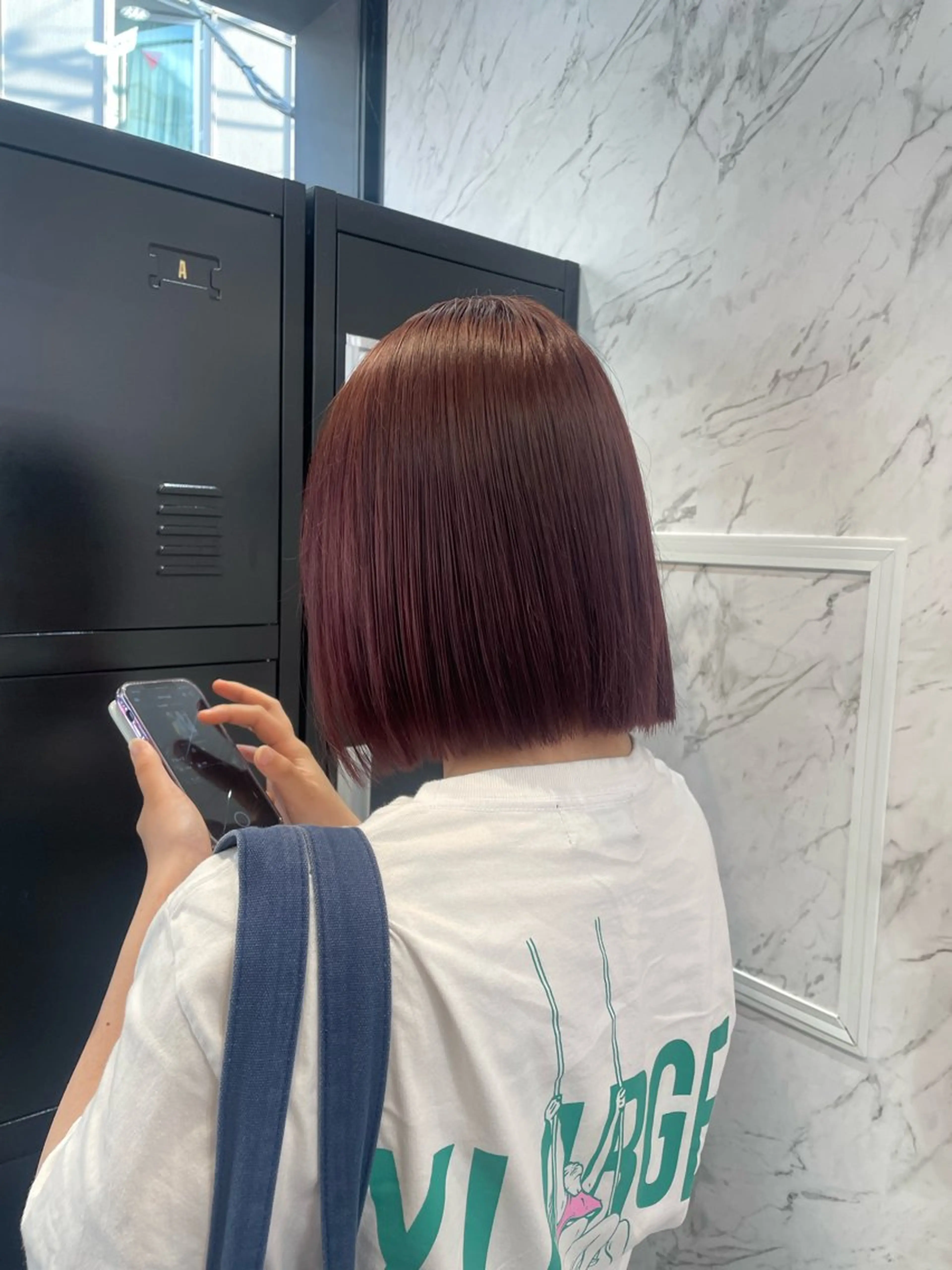 セミロング カラー カシス ピンクカラー ヘアカラー hair salon dot. mooda 韓国風サロン 町田店所属・韓国風ヘア🎀🩶 /♡𝓝𝓸𝓪♡のヘアスタイル