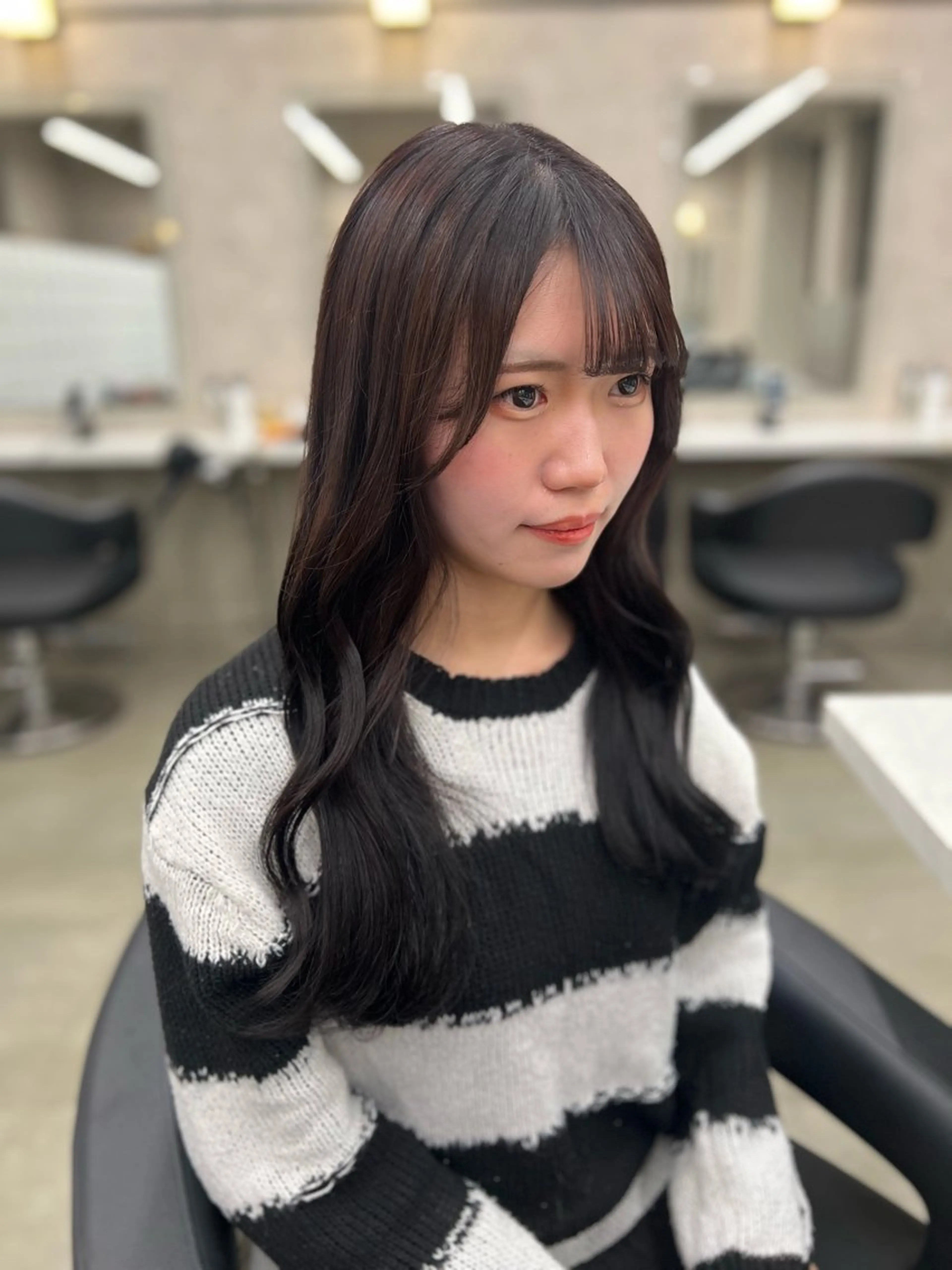 ロング カラー ヘアカラー 韓国レイヤーカット /REIのヘアスタイル