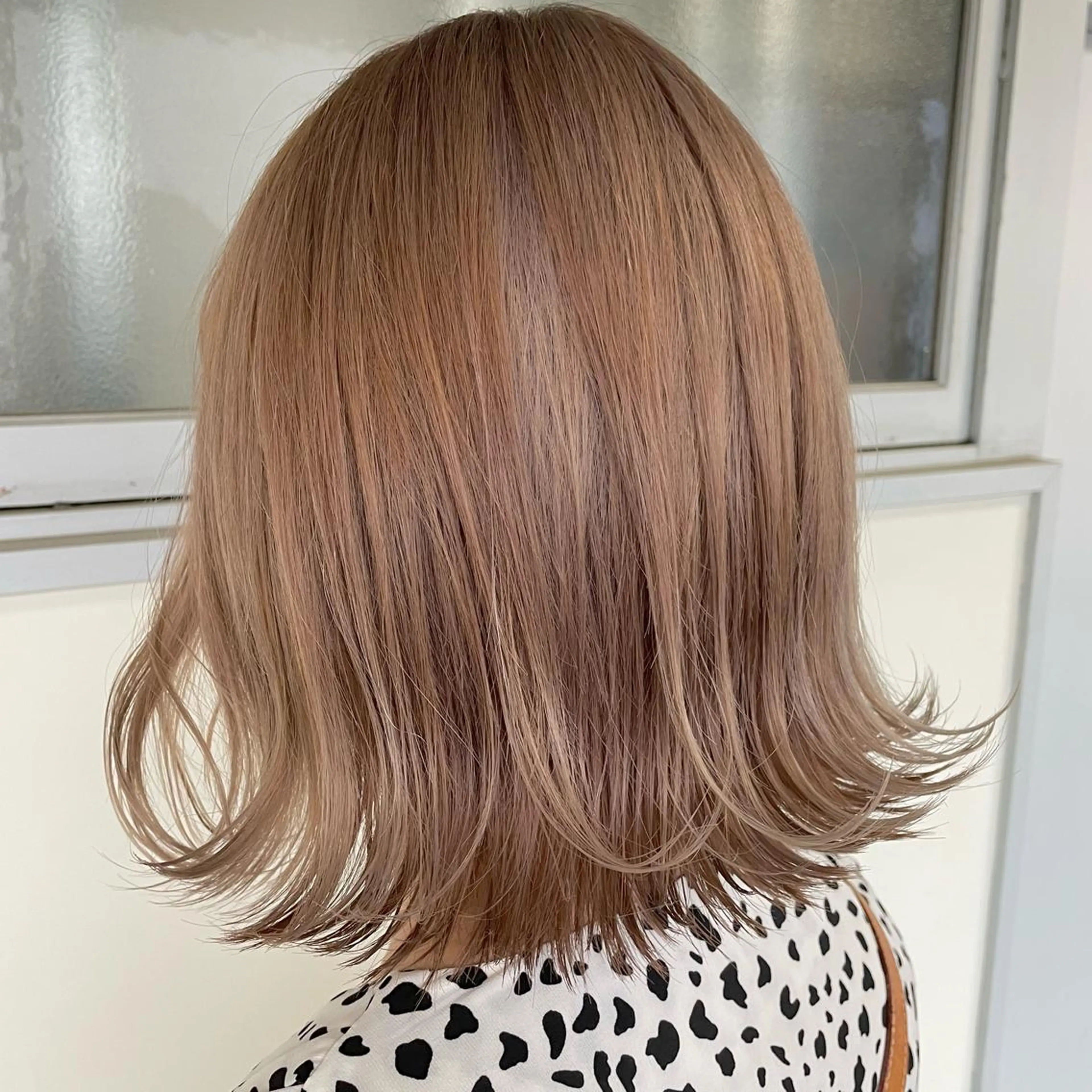 ミディアム カラー ヘアアレンジ カット ヘアカラー トリートメント maoブリーチ無し 似合わせカラーのヘアスタイル